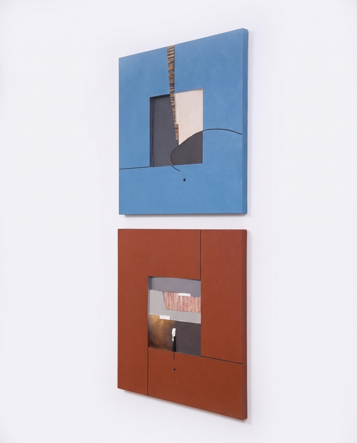 Terra & Cerulean Duo - Modern Luxury Wallart
