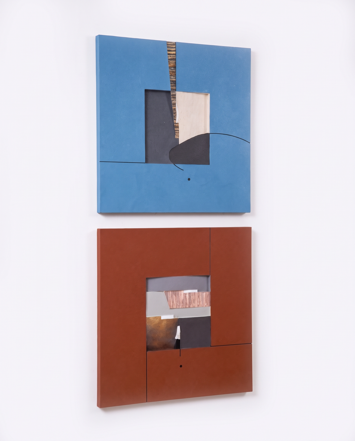 Terra & Cerulean Duo - Modern Luxury Wallart