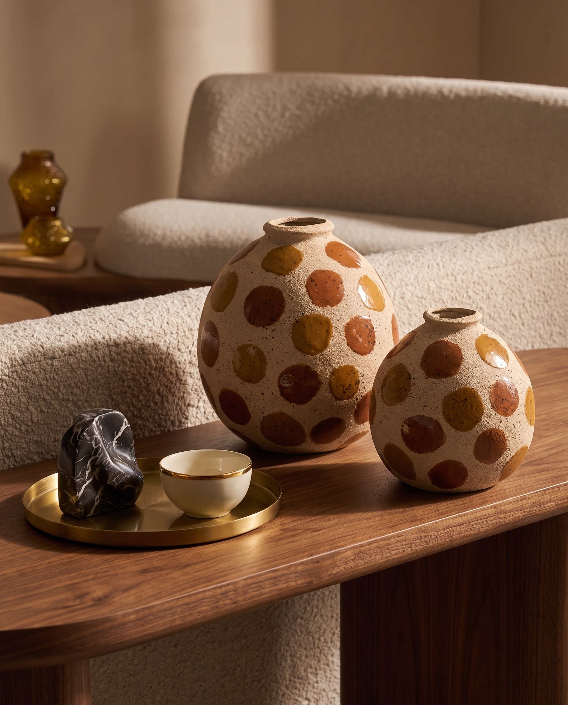 Terracotta Moons Decor Set