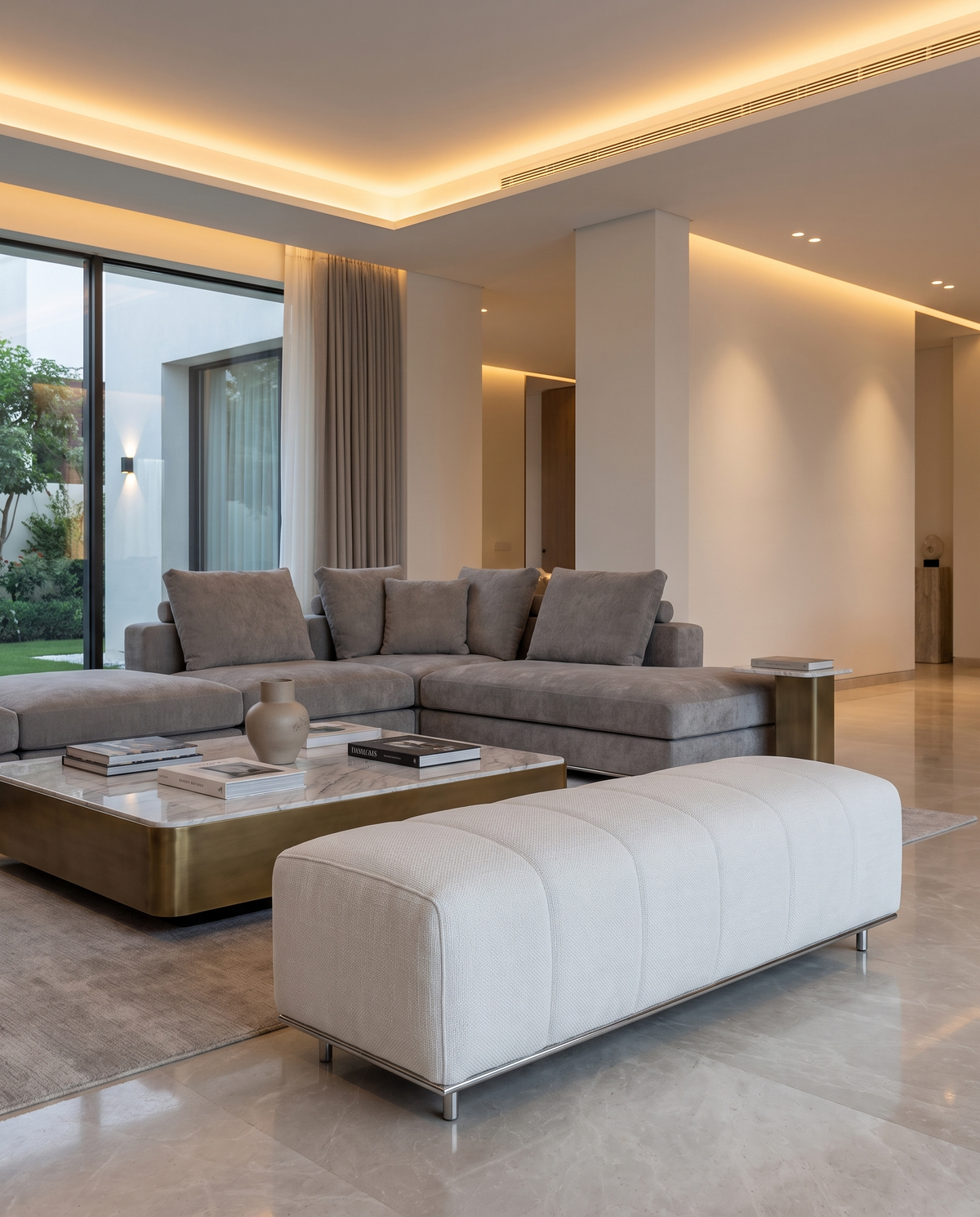 The Alva Modern Soft Bench