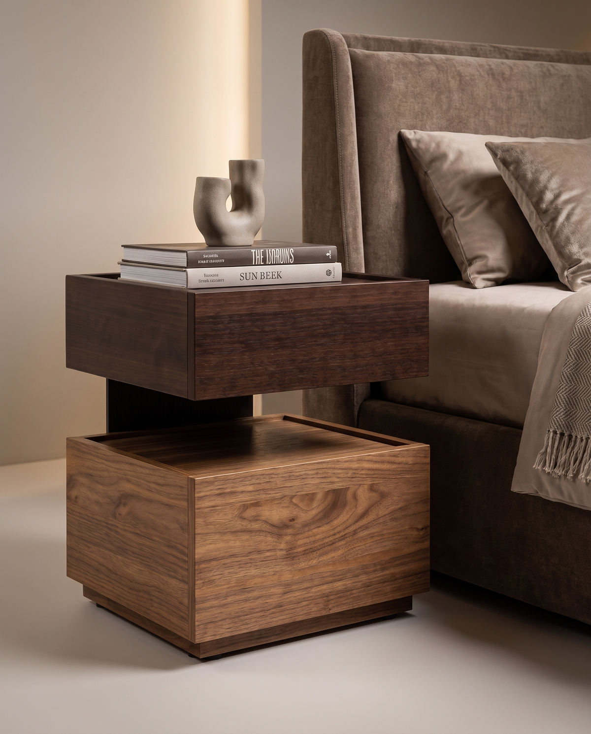 The Levitt Nightstand Bedside Table(Set of 2)