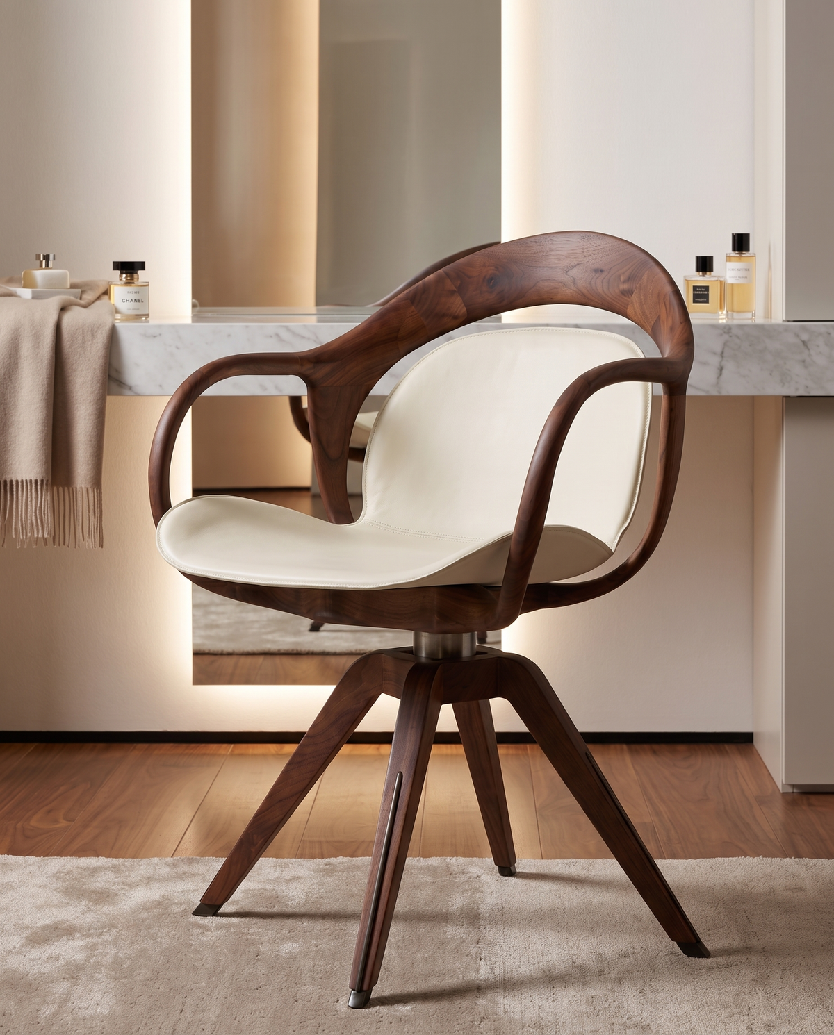 The Meda Swivel Armchair