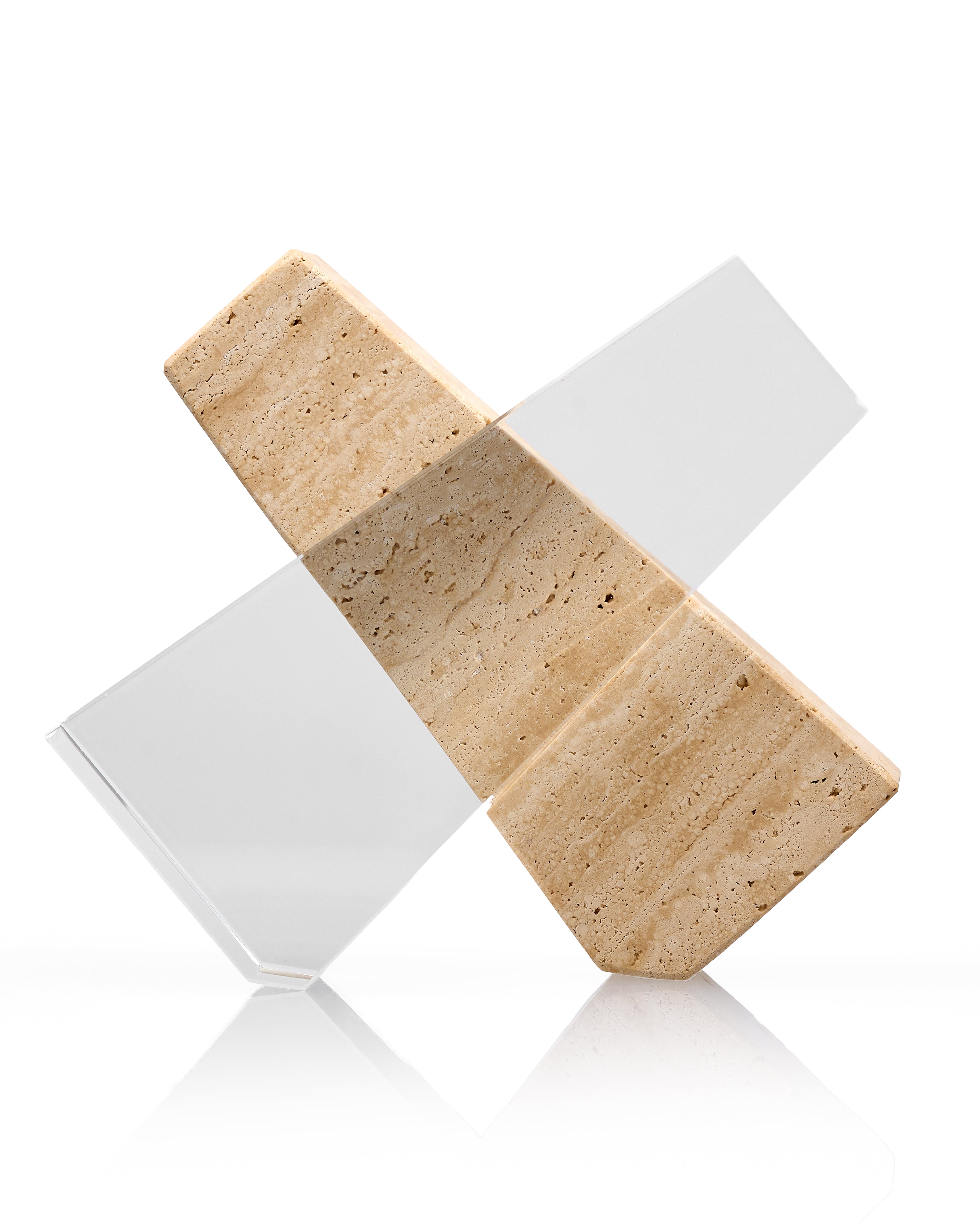The Obelisk Balance Beige Stone Decor