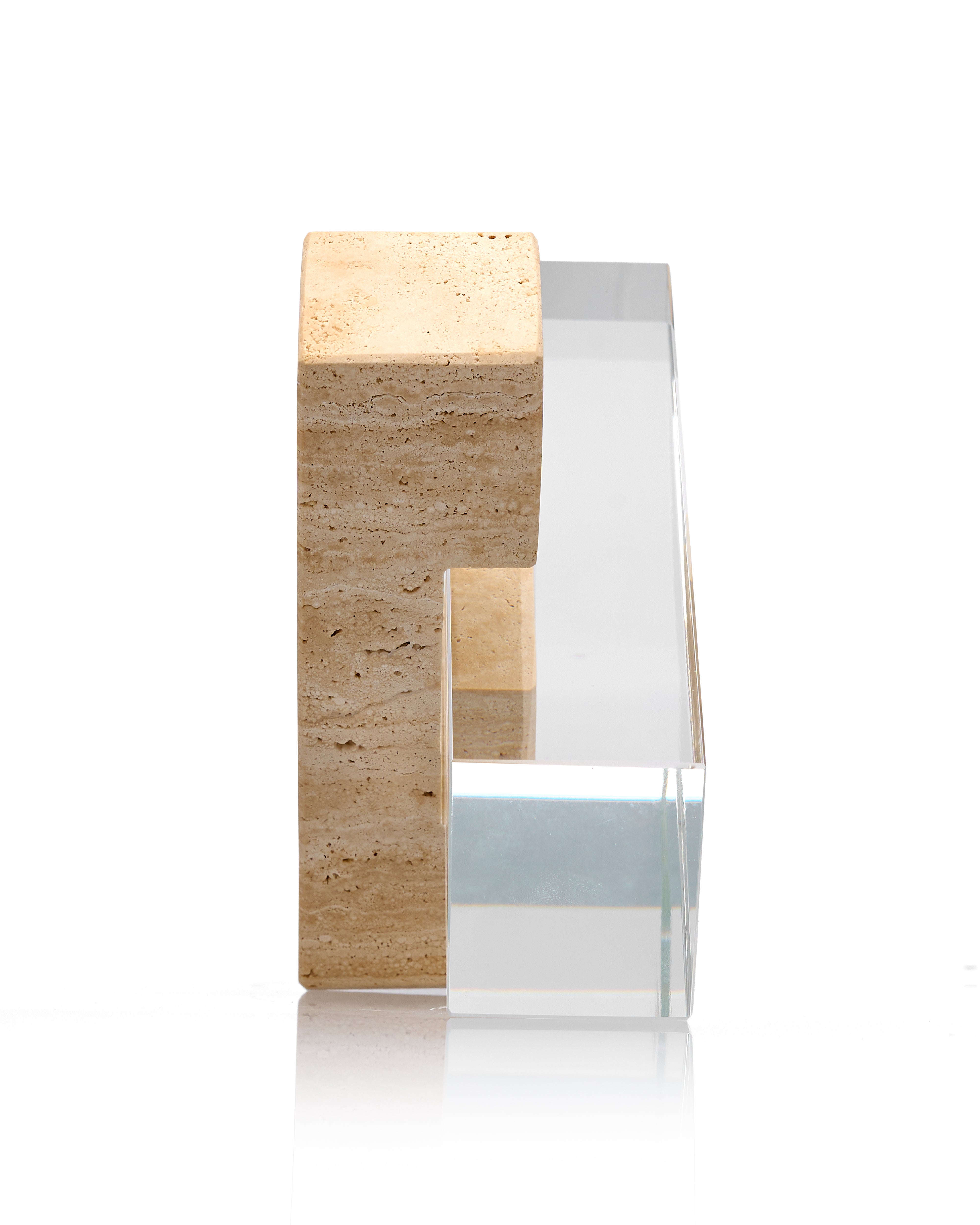 The Obelisk Balance Beige Stone Decor