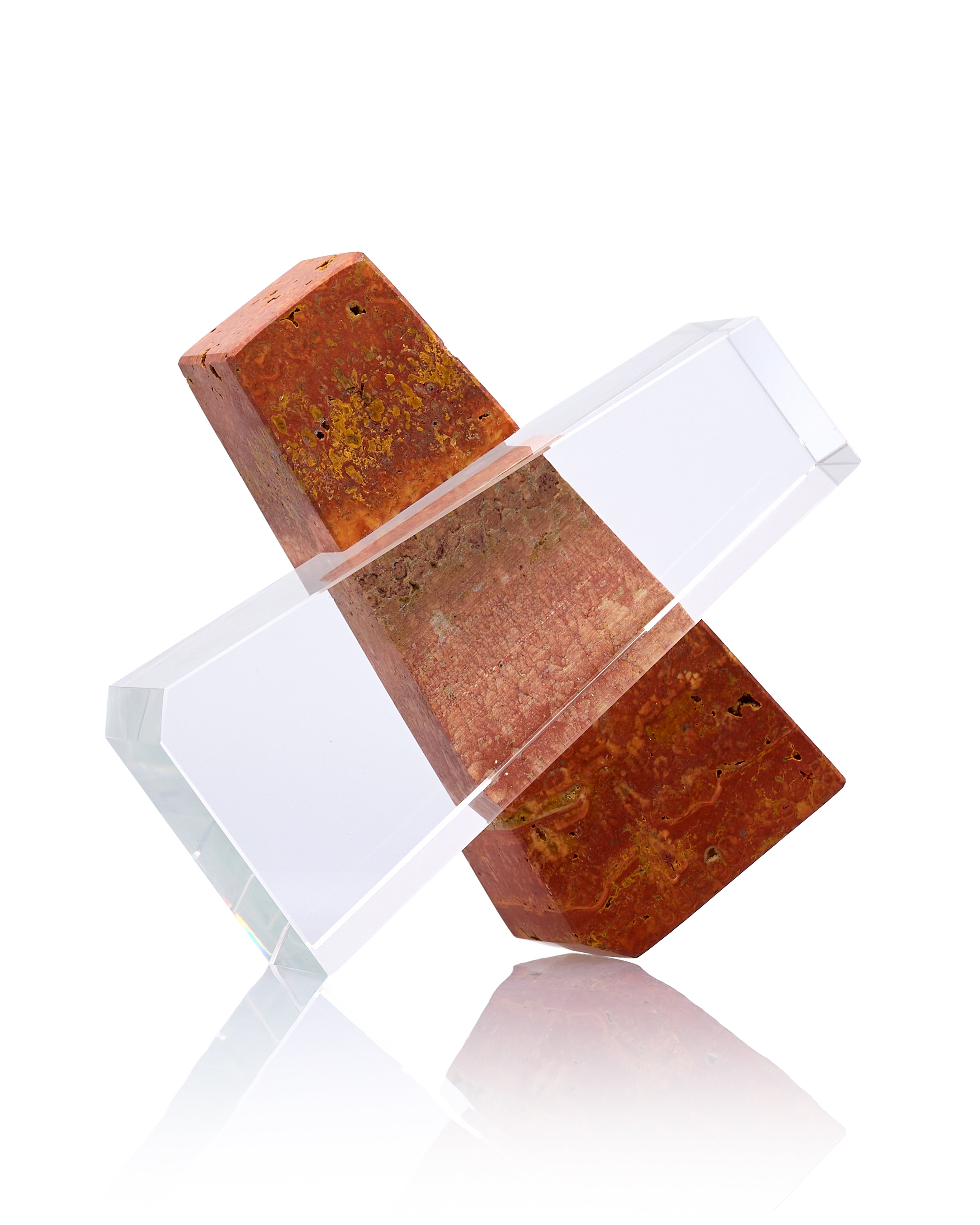 The Obelisk Balance Red Stone Decor