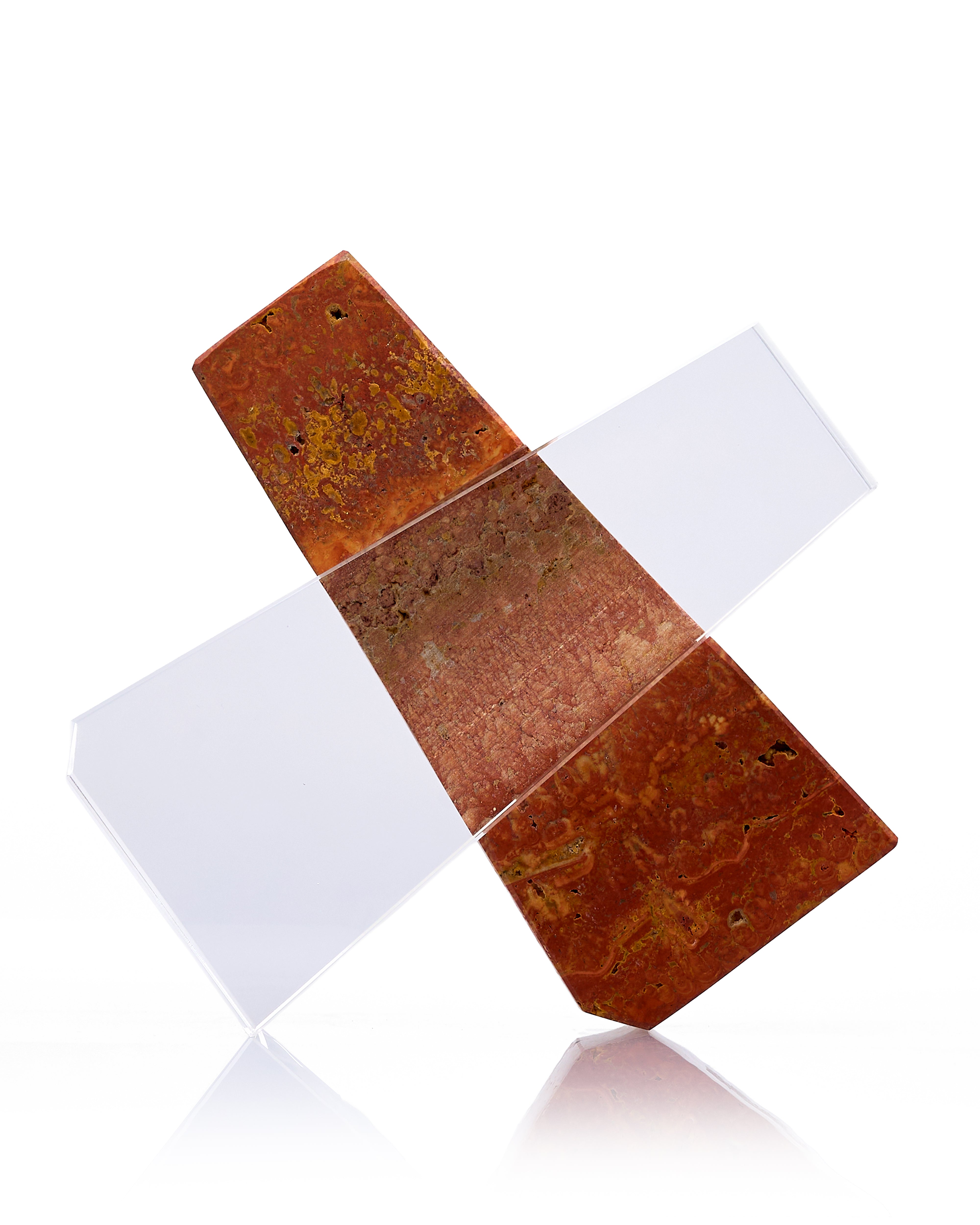 The Obelisk Balance Red Stone Decor