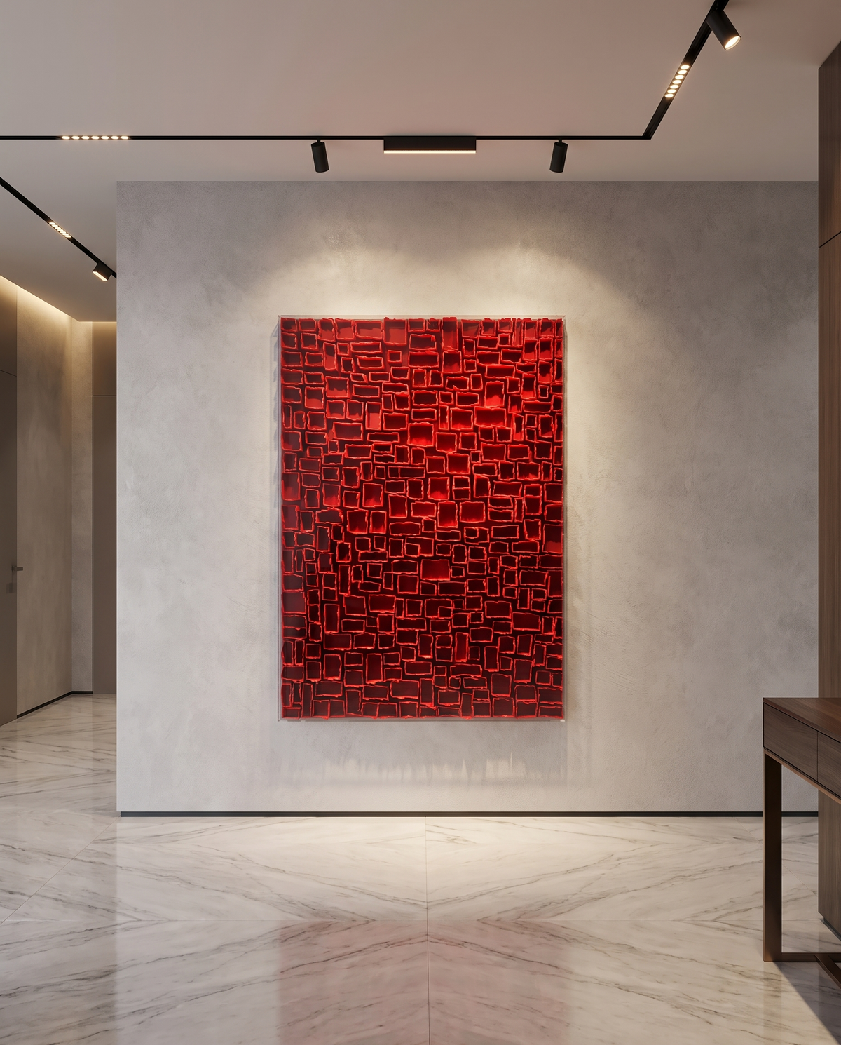 The Obsidian Rift - Modern Luxury Wallart