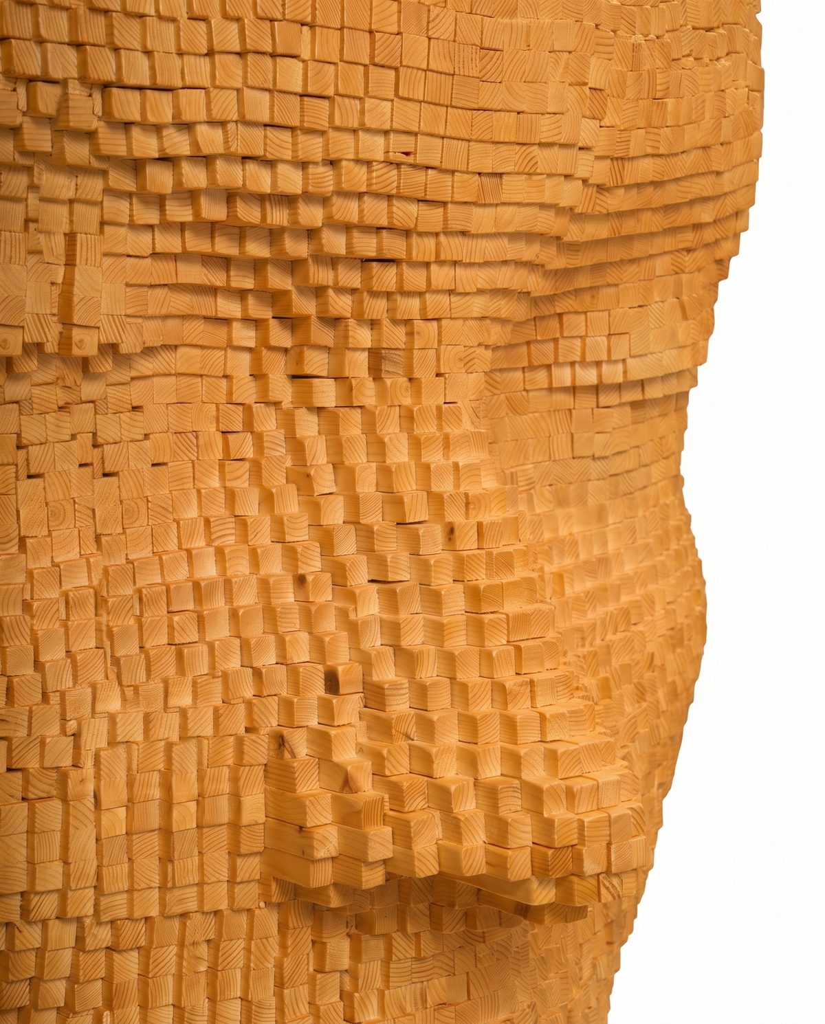 The Quiet Mind Wooden Face Sculpture Large