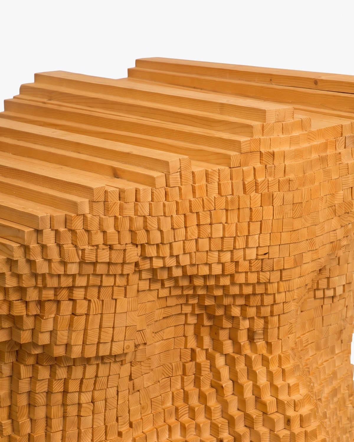 The Quiet Mind Wooden Face Sculpture Large
