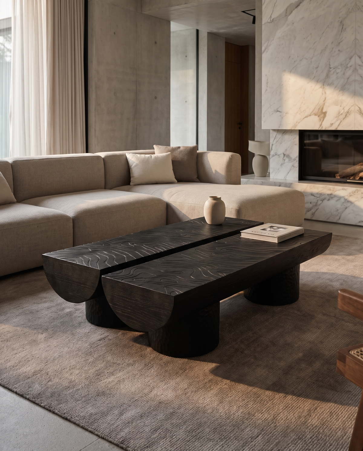 The Rift Duo - Wooden Coffee Table