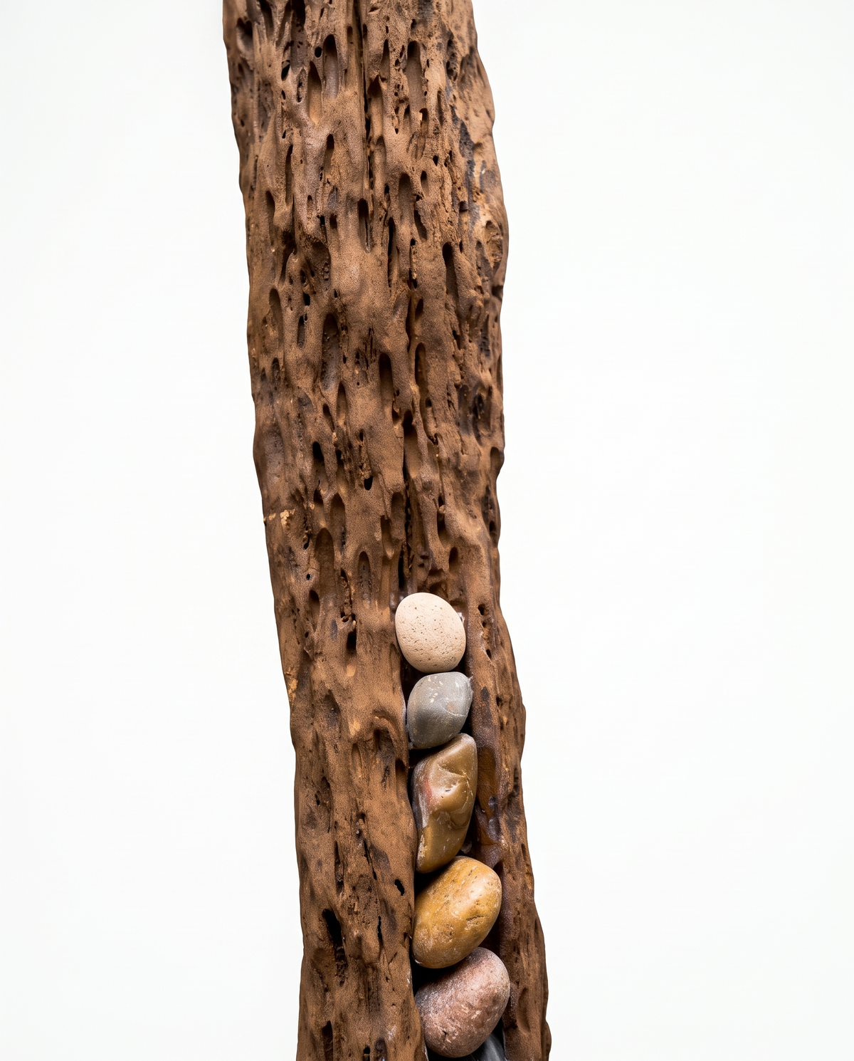 The Sylvan Pillars - Modern Wooden Sculpture