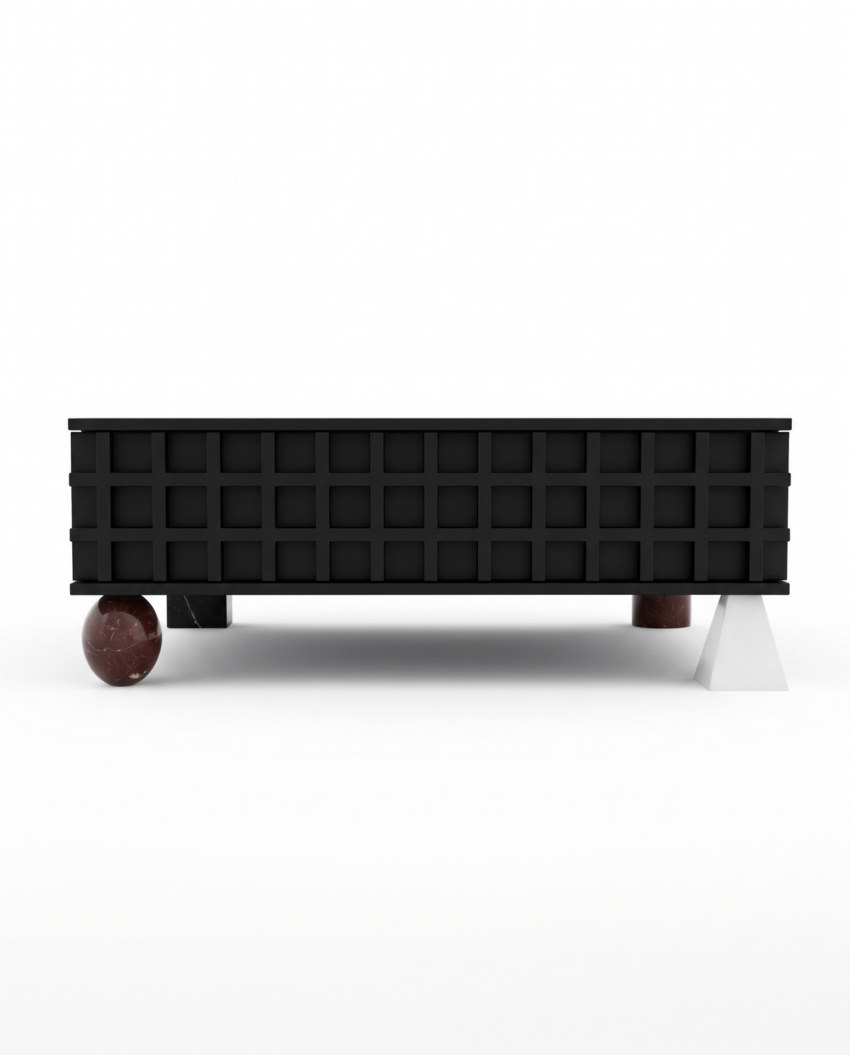 Waffle-Plinth Coffee Table