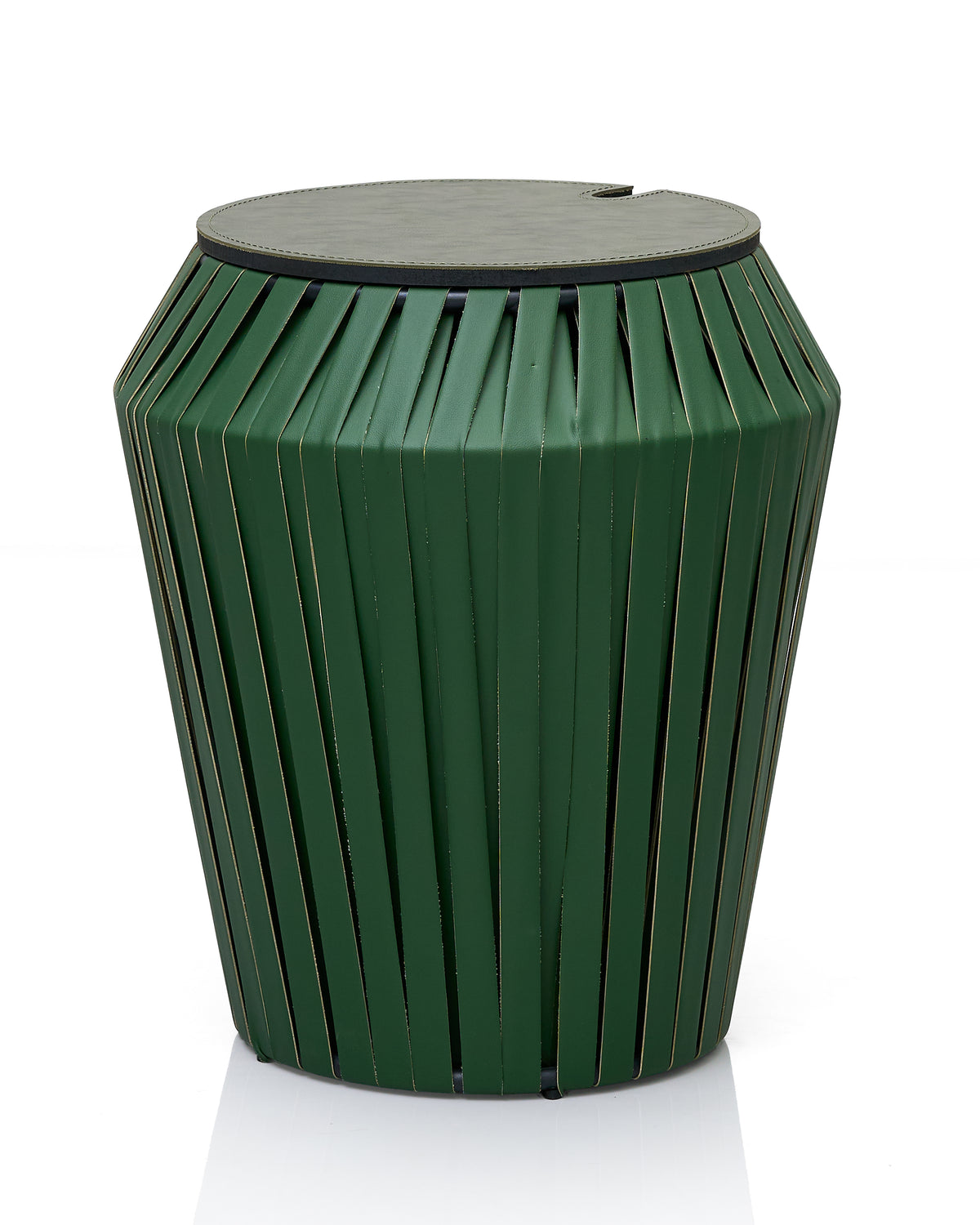 Willow Drum Side Table/Stool - Green