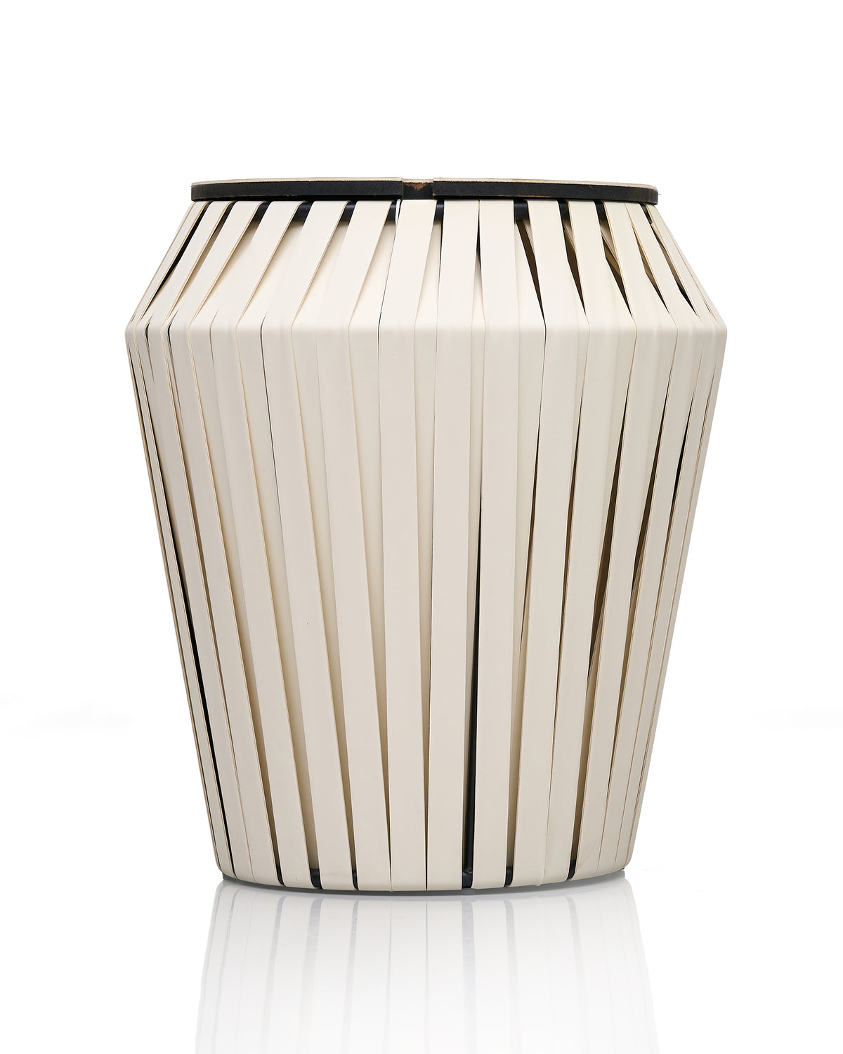 Willow Drum Side Table/Stool - Off White