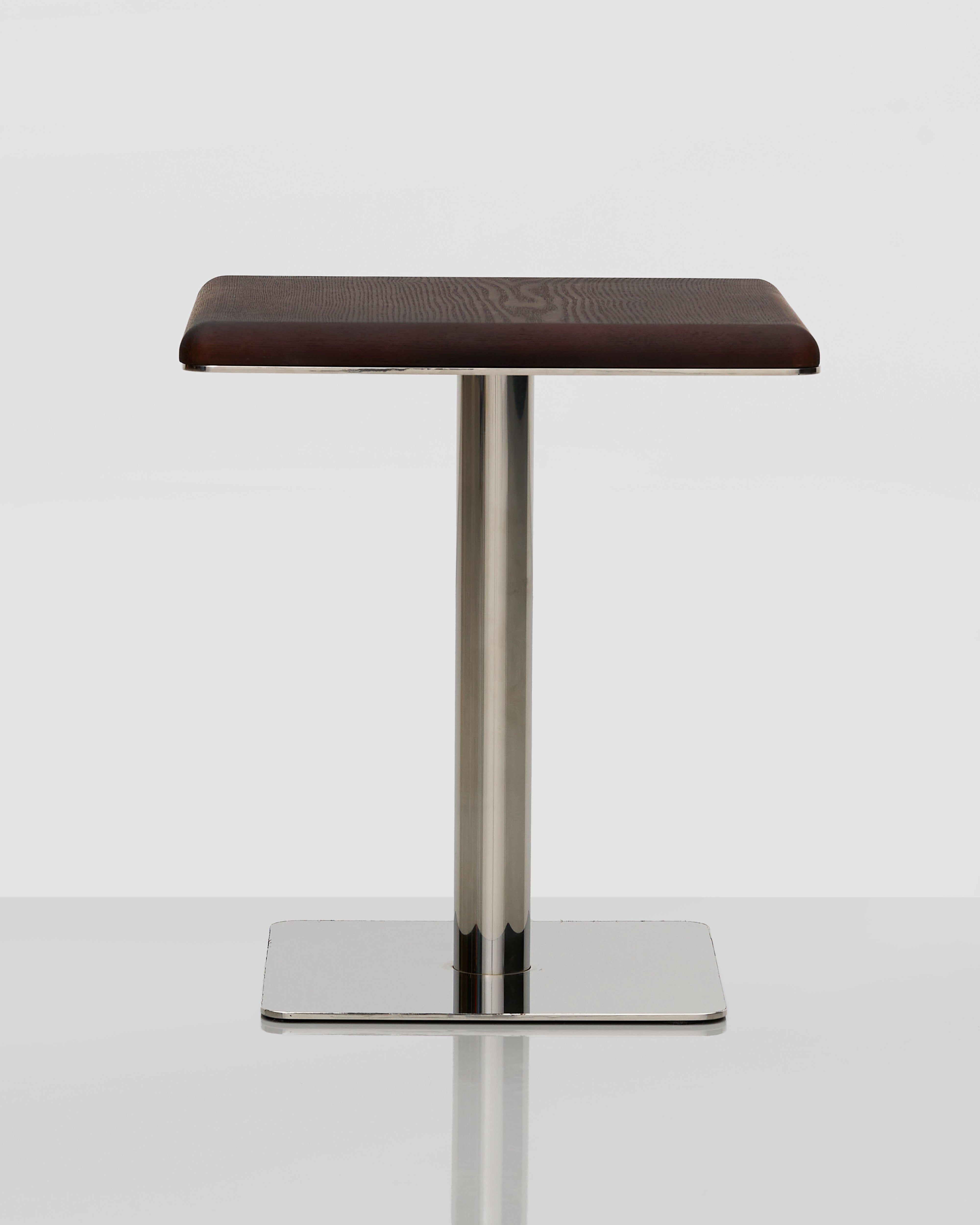 Wooden base side table luxury home accent featuring refined wooden craftsmanship and contemporary design