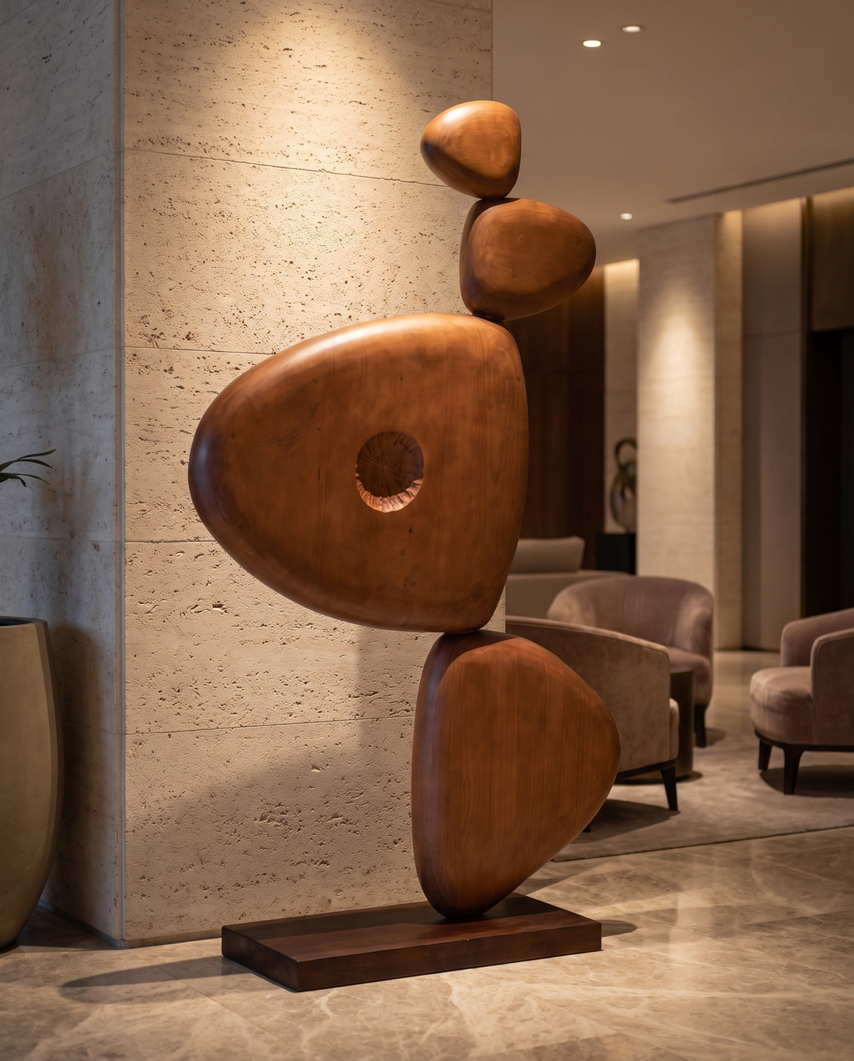 Zenith Statera Wooden Large Sculpture