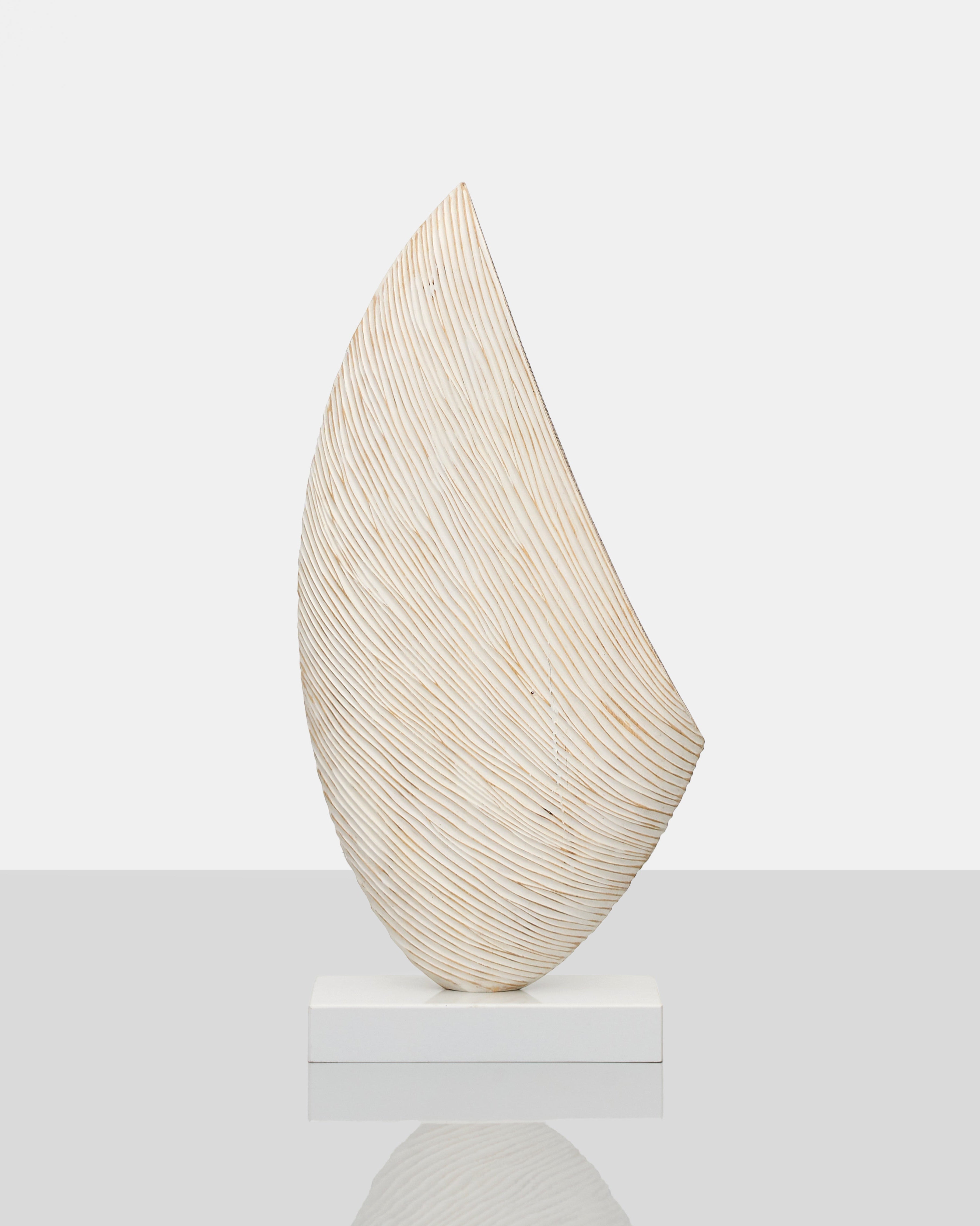 Abstract Wave Texture Decorative Sculpture