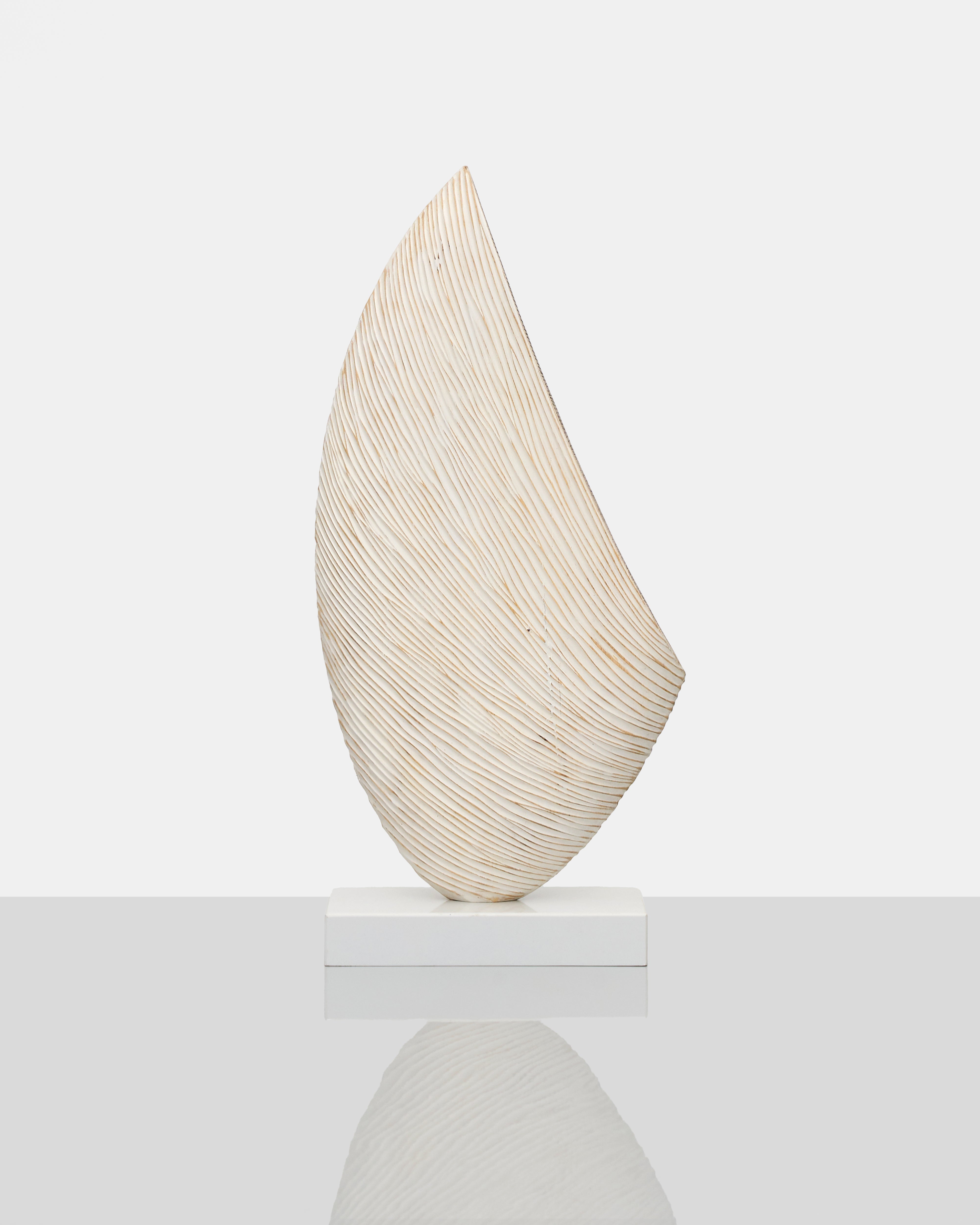 Abstract Wave Texture Decorative Sculpture luxury home accent with flowing wave-inspired design and textured finish