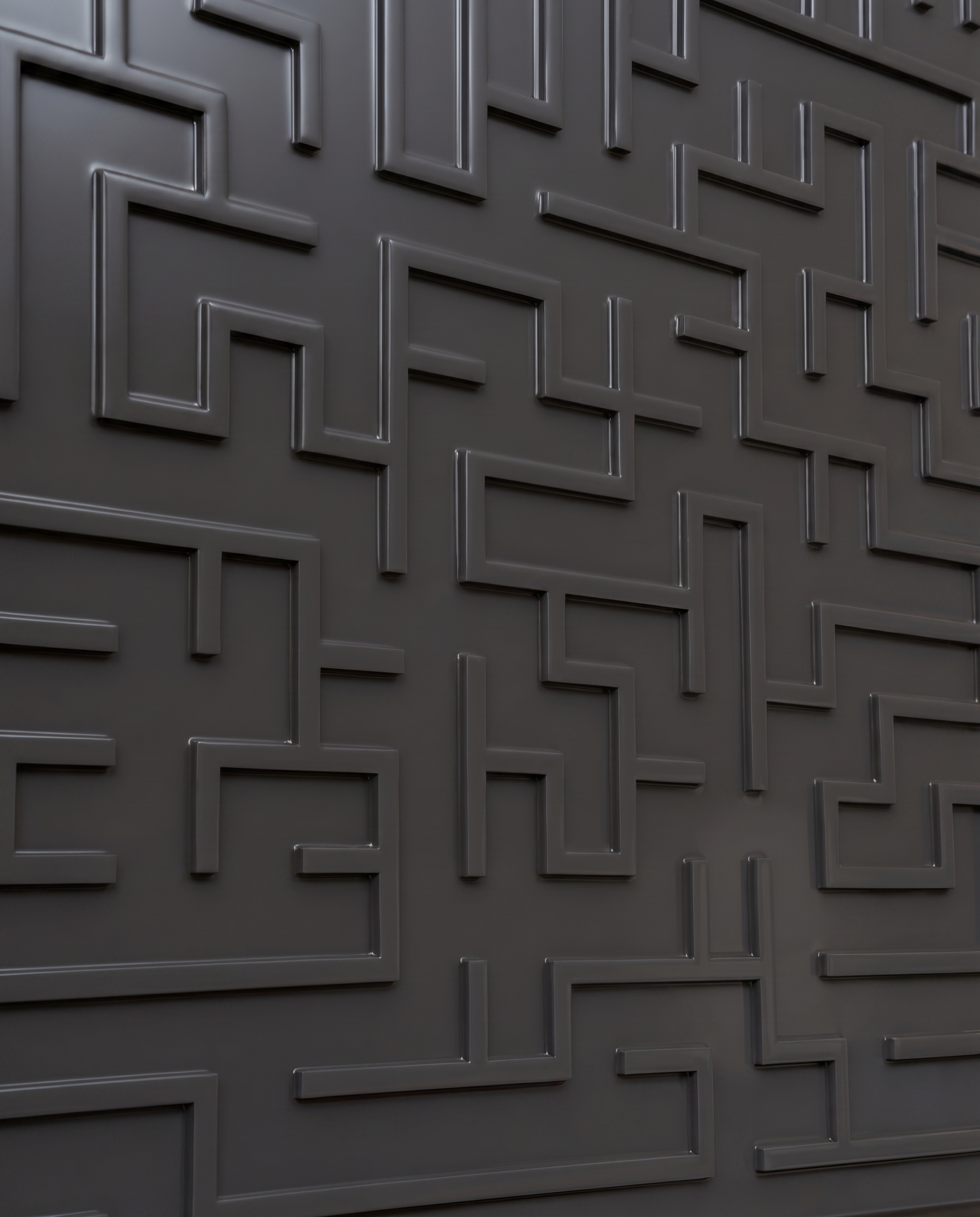 Grey Harmony Maze Wall Art