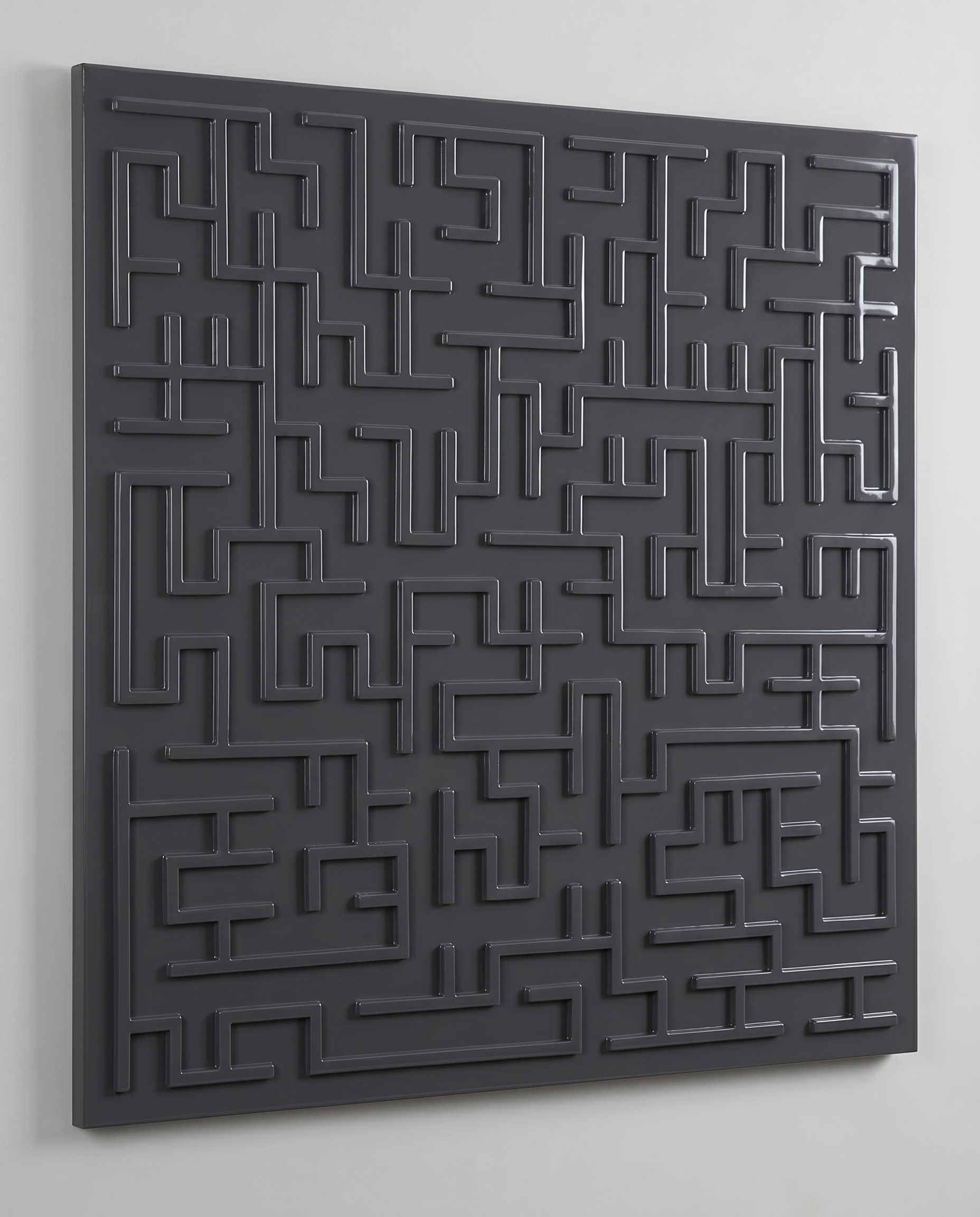 Grey Harmony Maze Wall Art