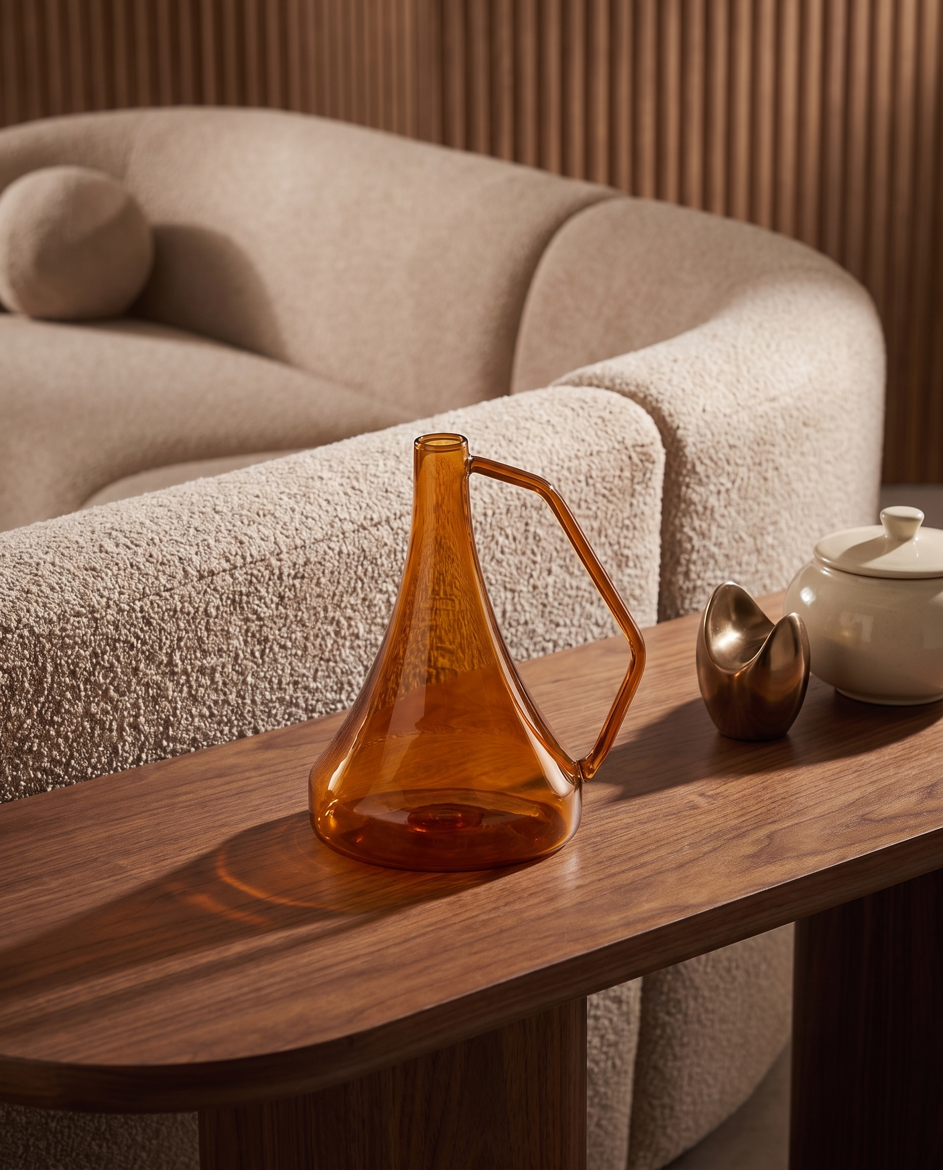 Amber Corner Vase