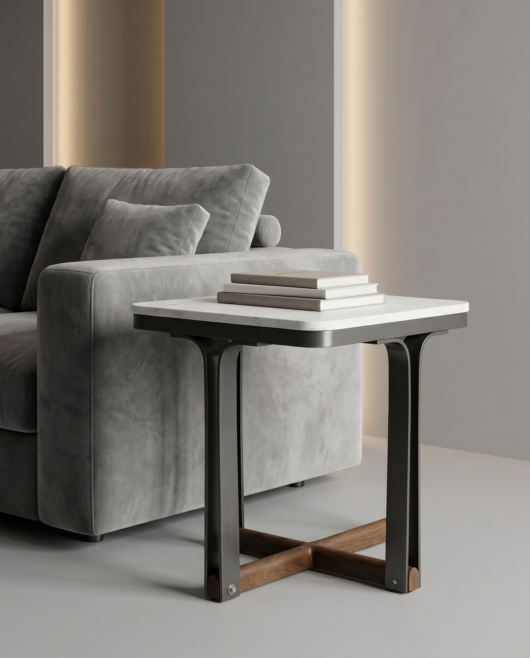 Annie Tetra Marble Side Table