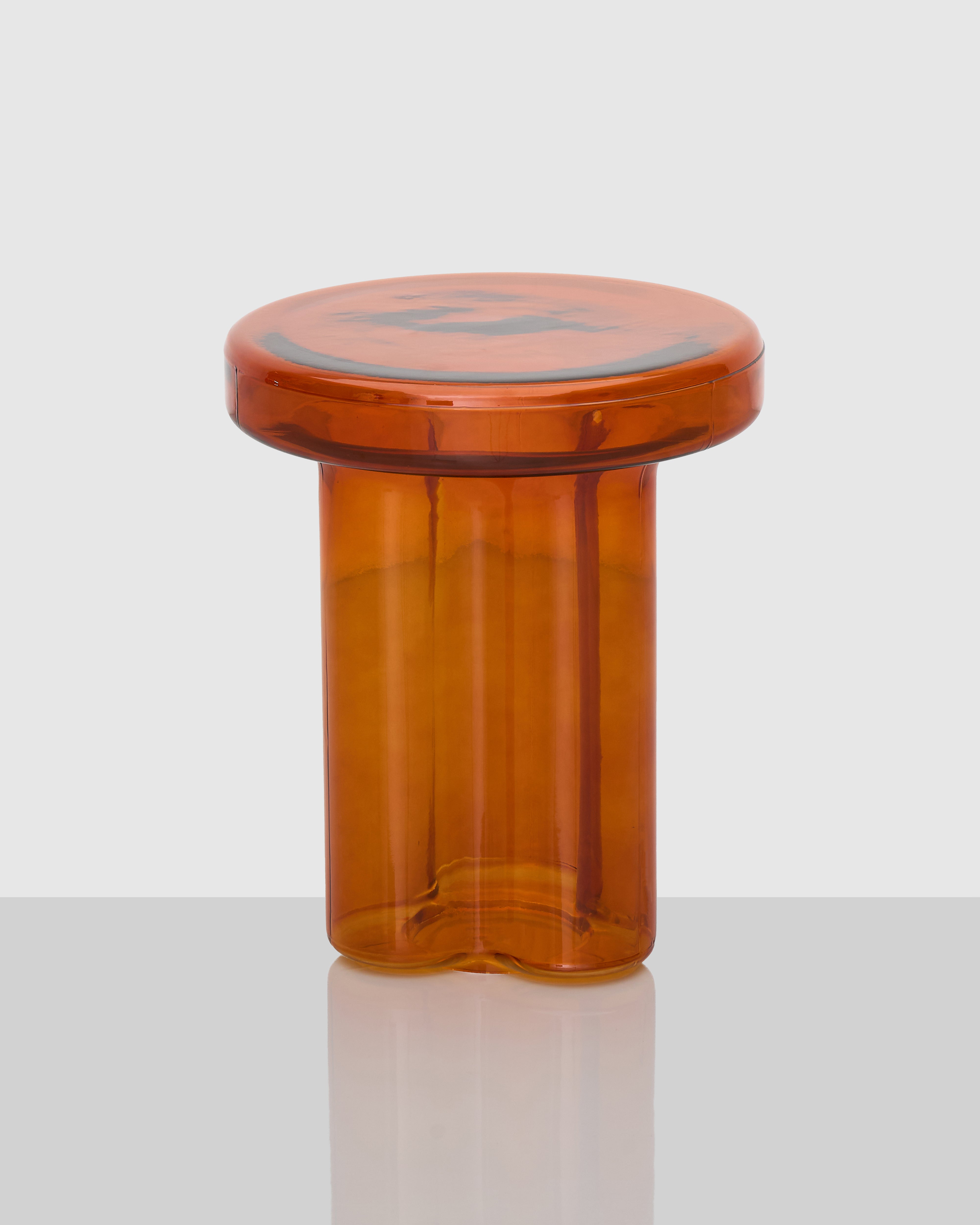 Avored Glass Side Table luxury home accent with minimalist design and premium all-glass construction