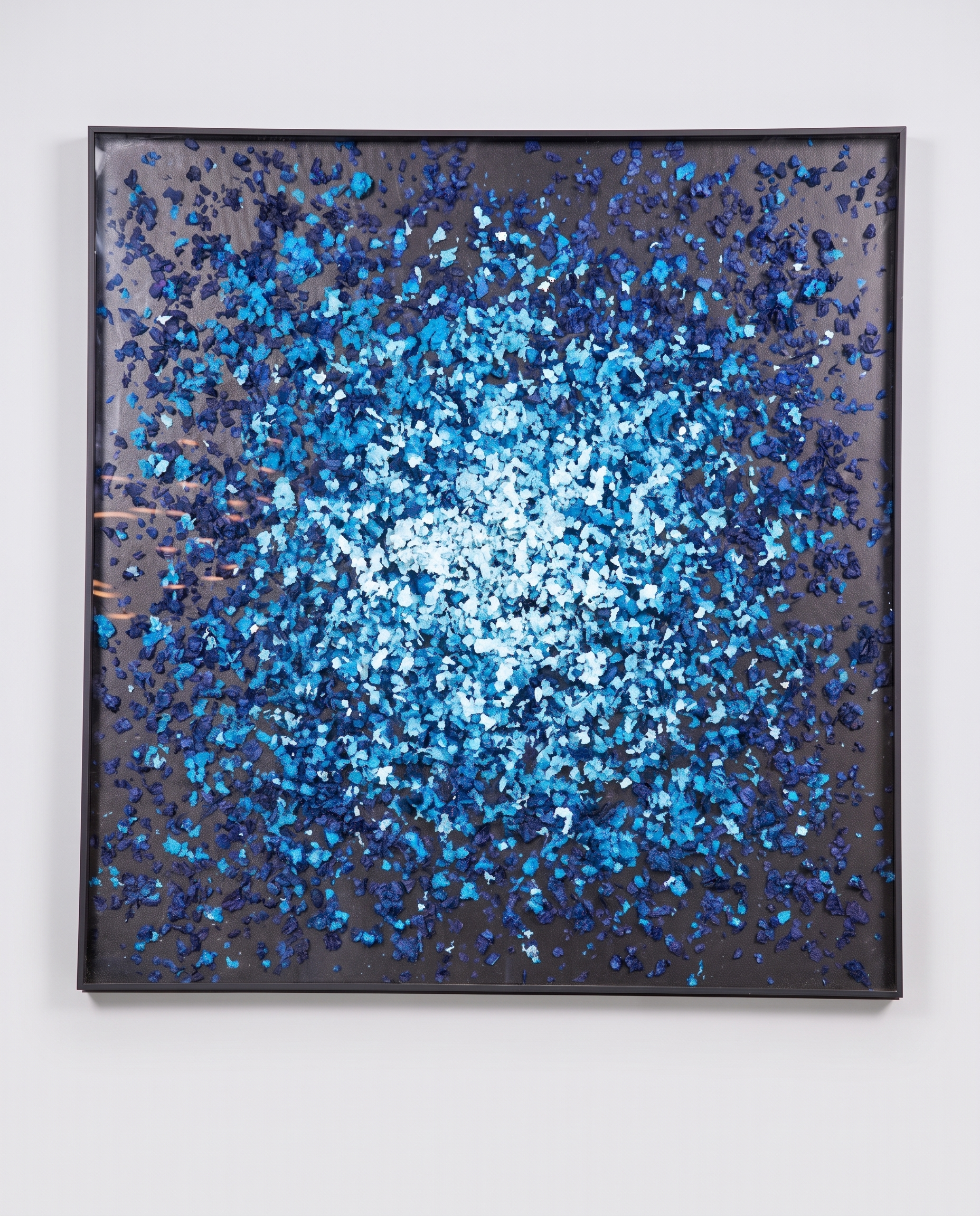 Azure Petals - Floral Blossom Modern Wallart