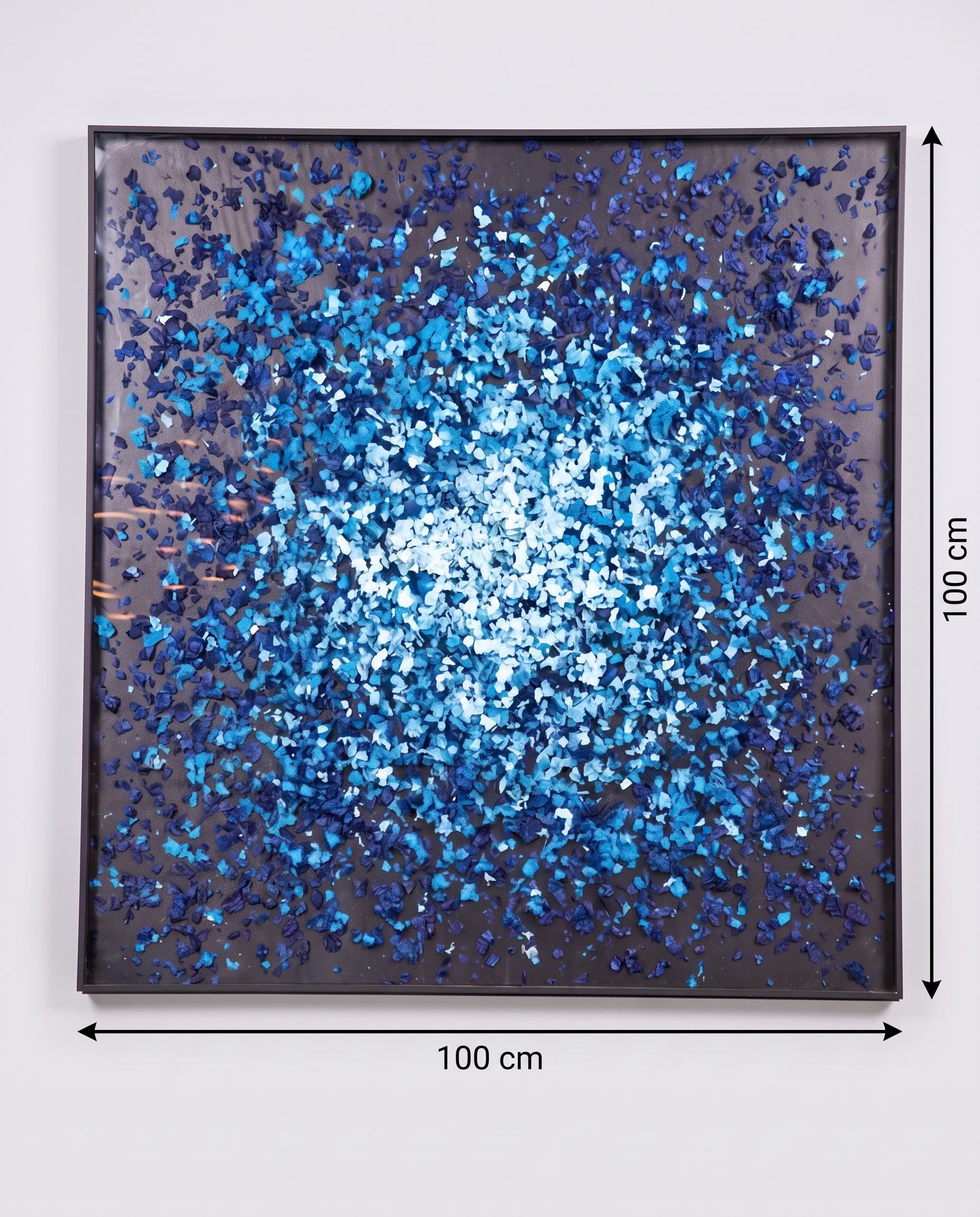 Azure Petals - Floral Blossom Modern Wallart