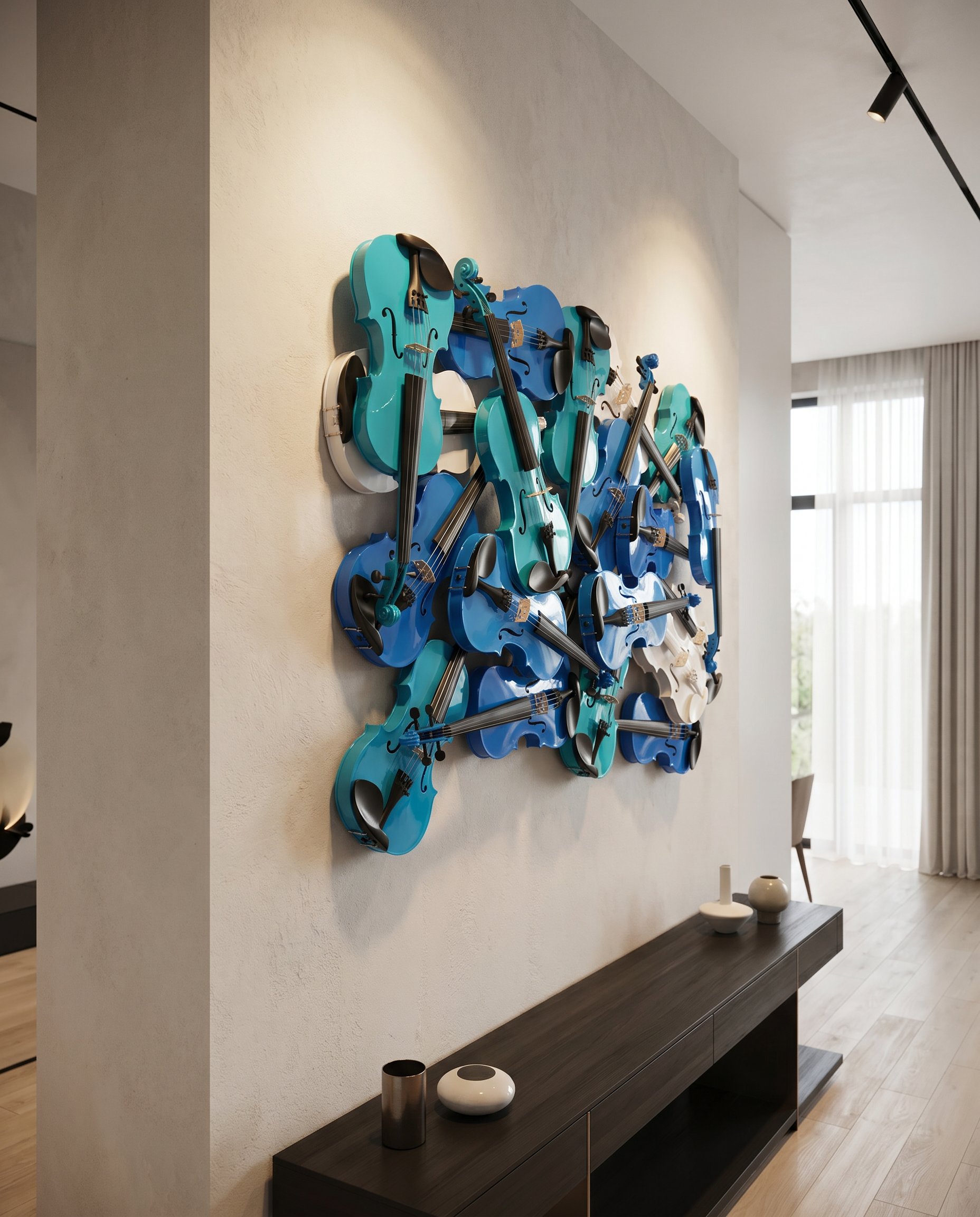 Azure Symphony - Violin Wallart