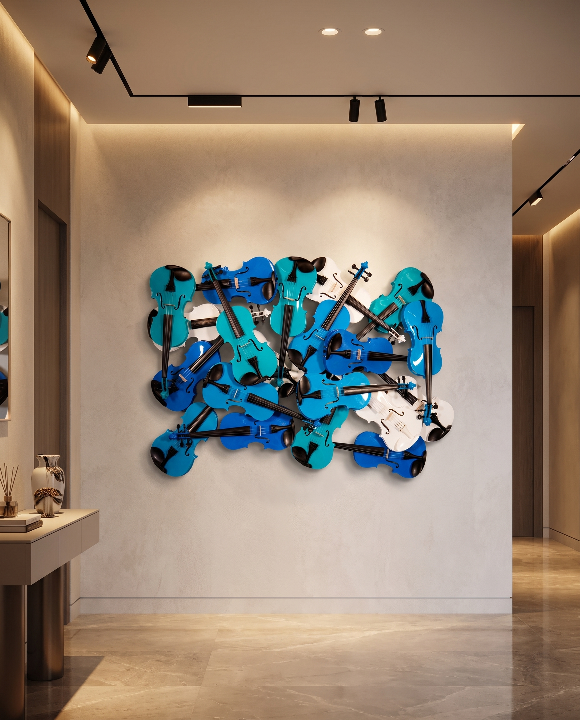 Azure Symphony - Violin Wallart