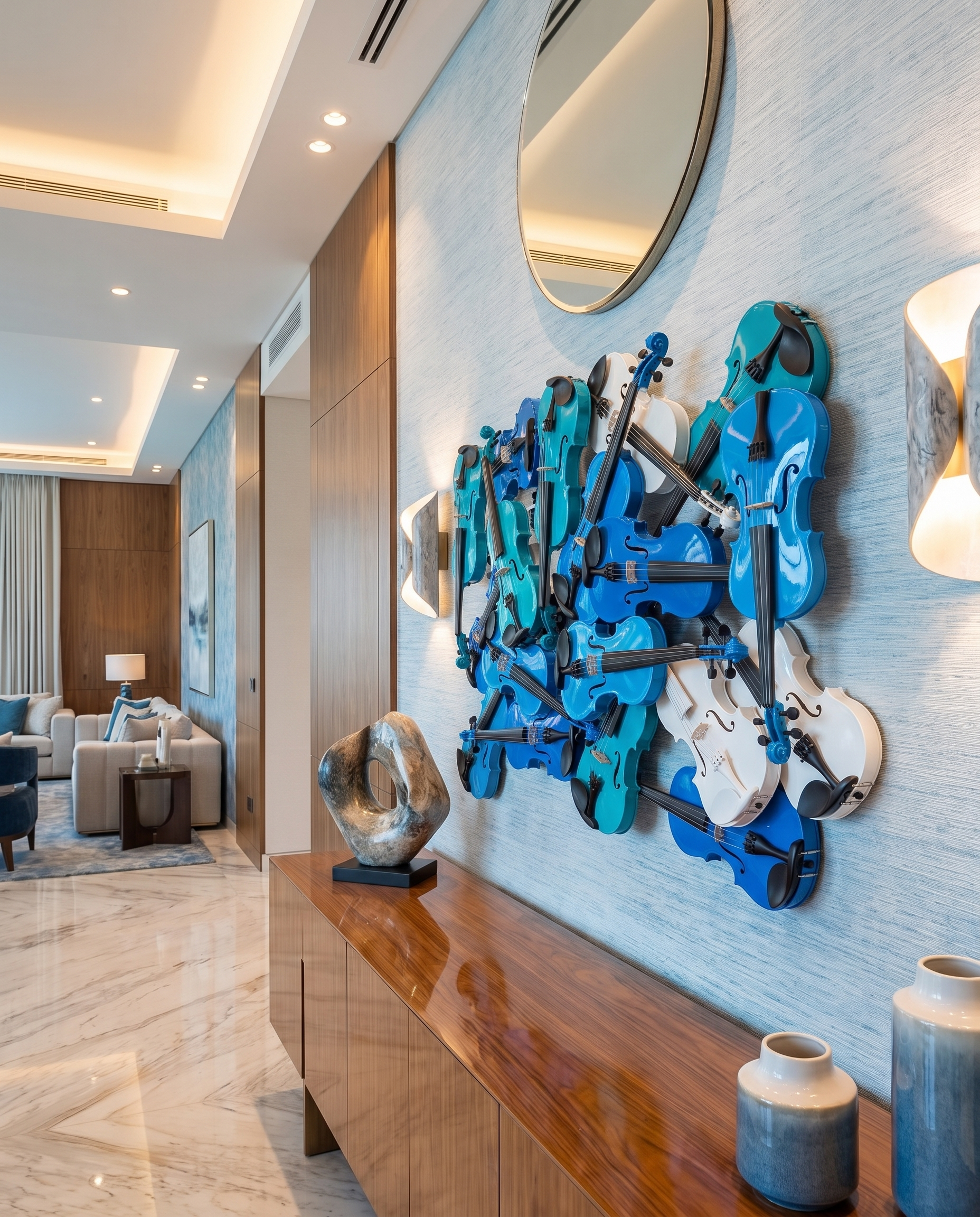 Azure Symphony - Violin Wallart