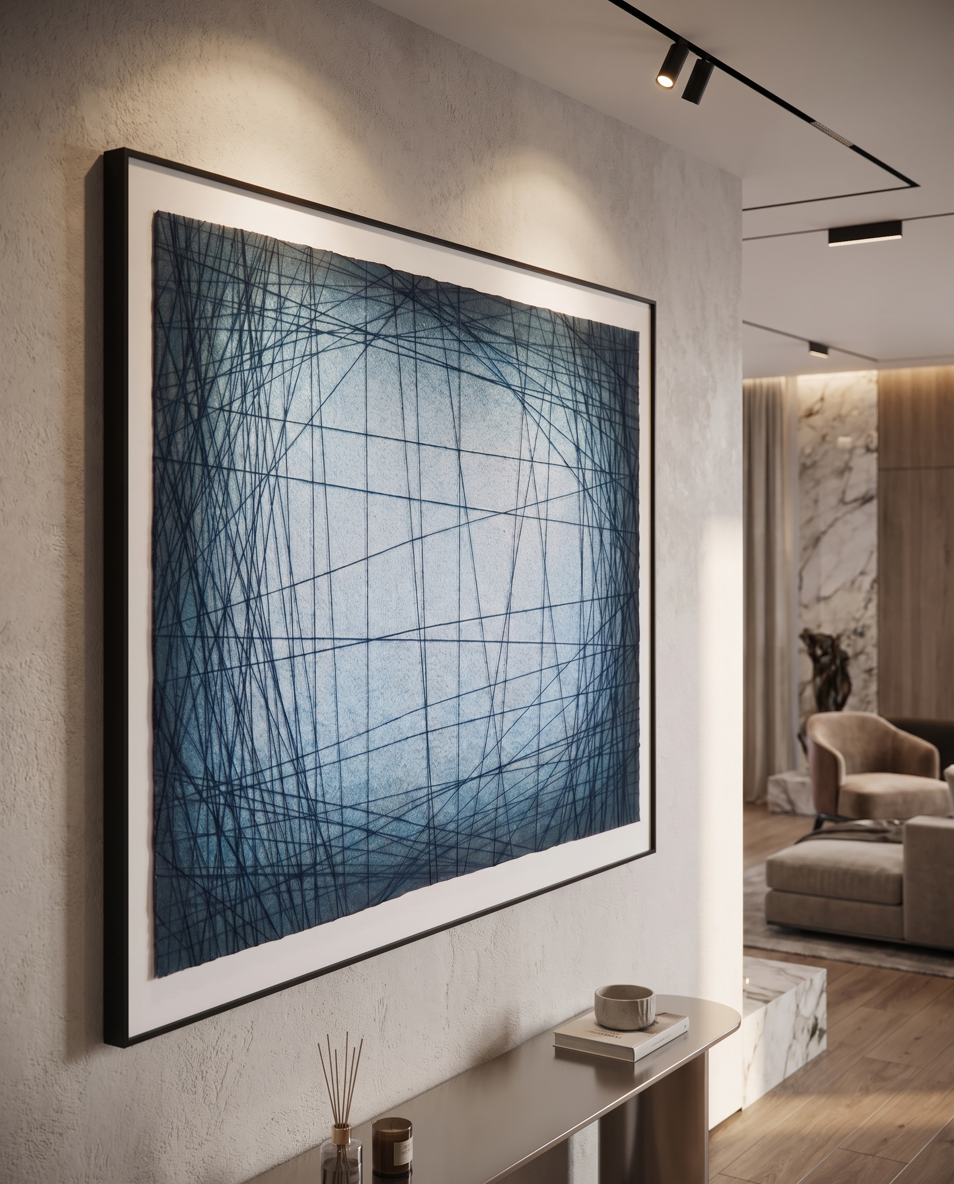Azure Weave - Modern Luxury Wallart