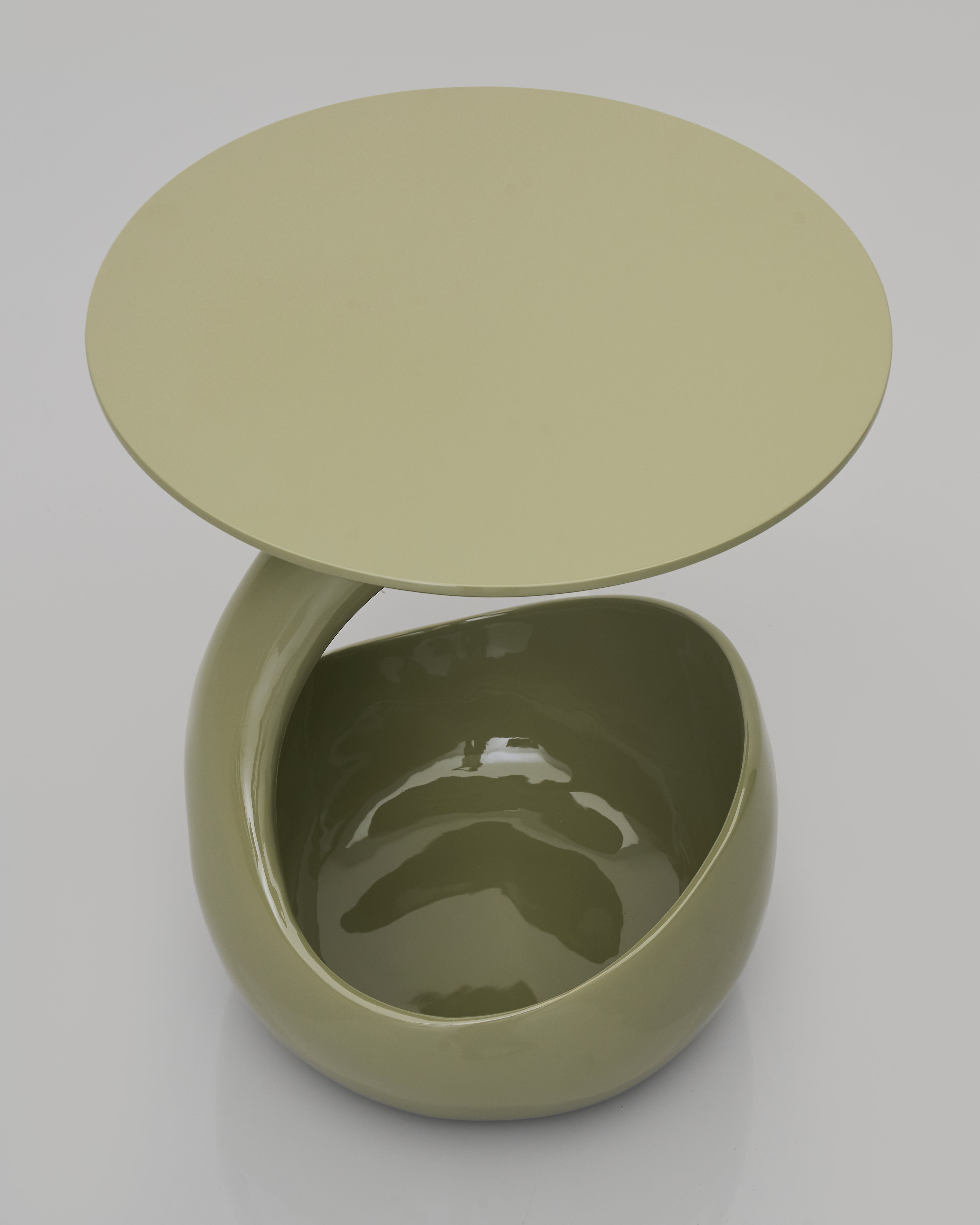 Close-up of Basket Base Accent Side Table showing woven base texture and premium craftsmanship