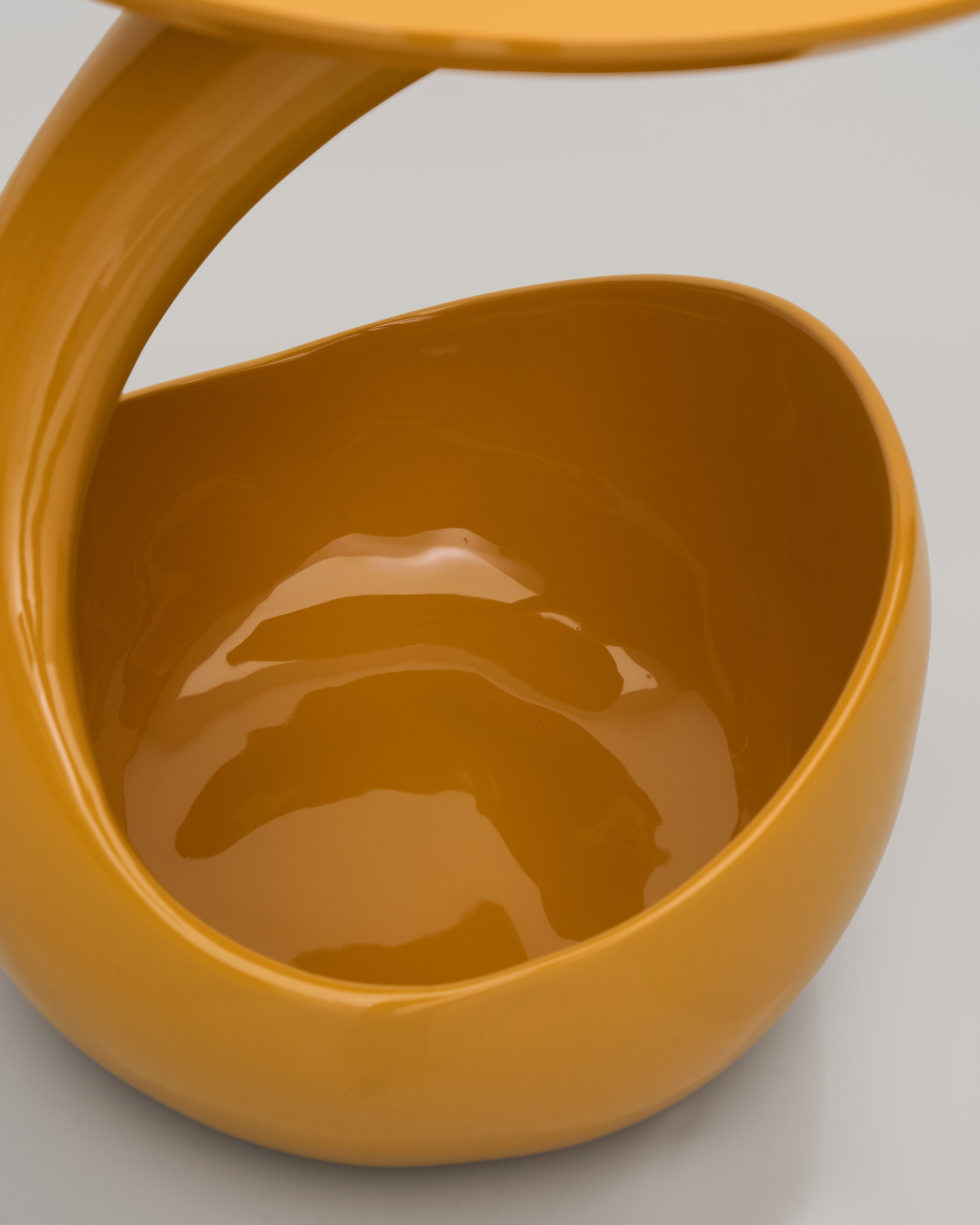 Detailed view of Basket Base Accent Side Table highlighting artisanal weave and refined finish