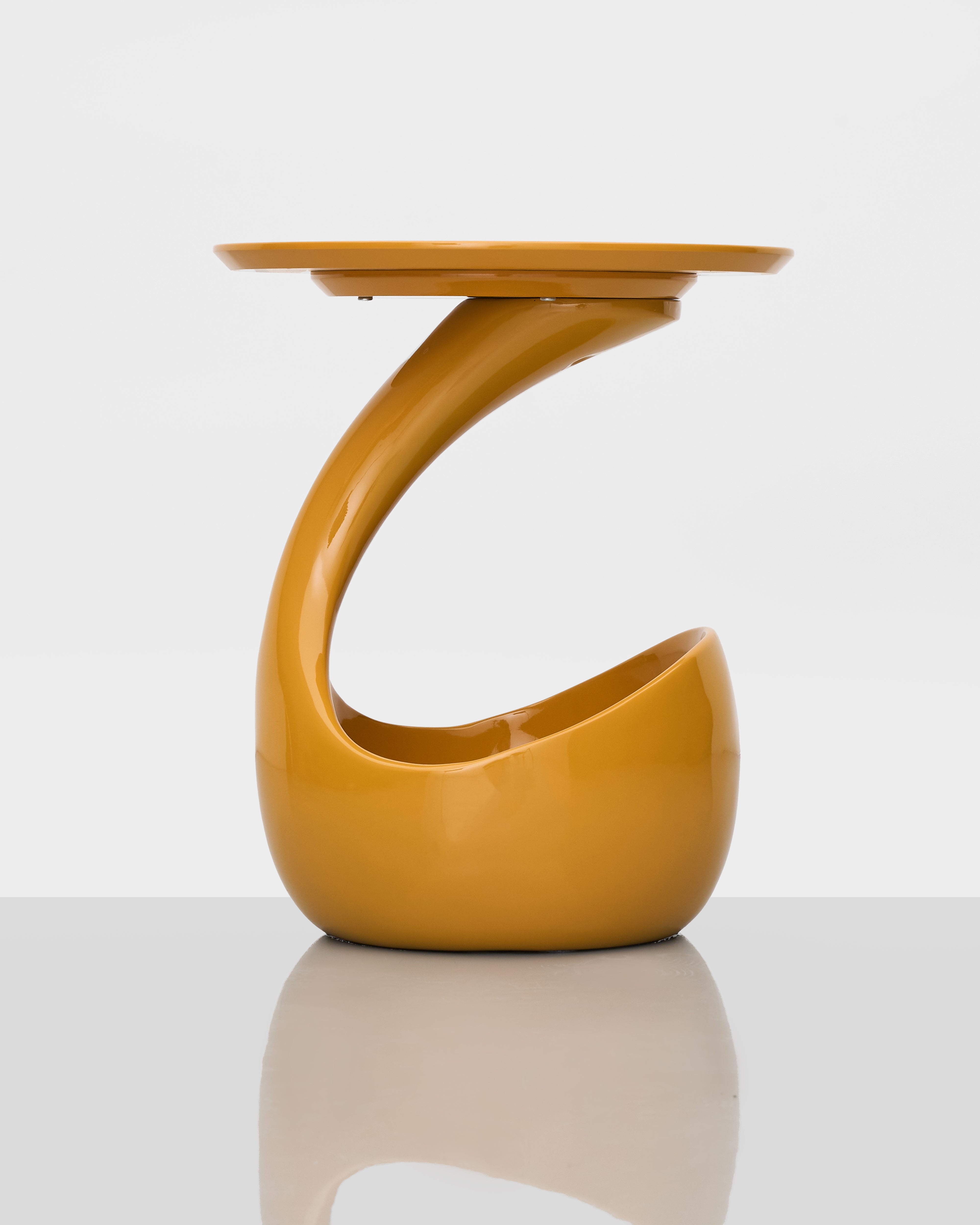 Basket Base Accent Side Table styled in modern interior spaces adding subtle sophistication