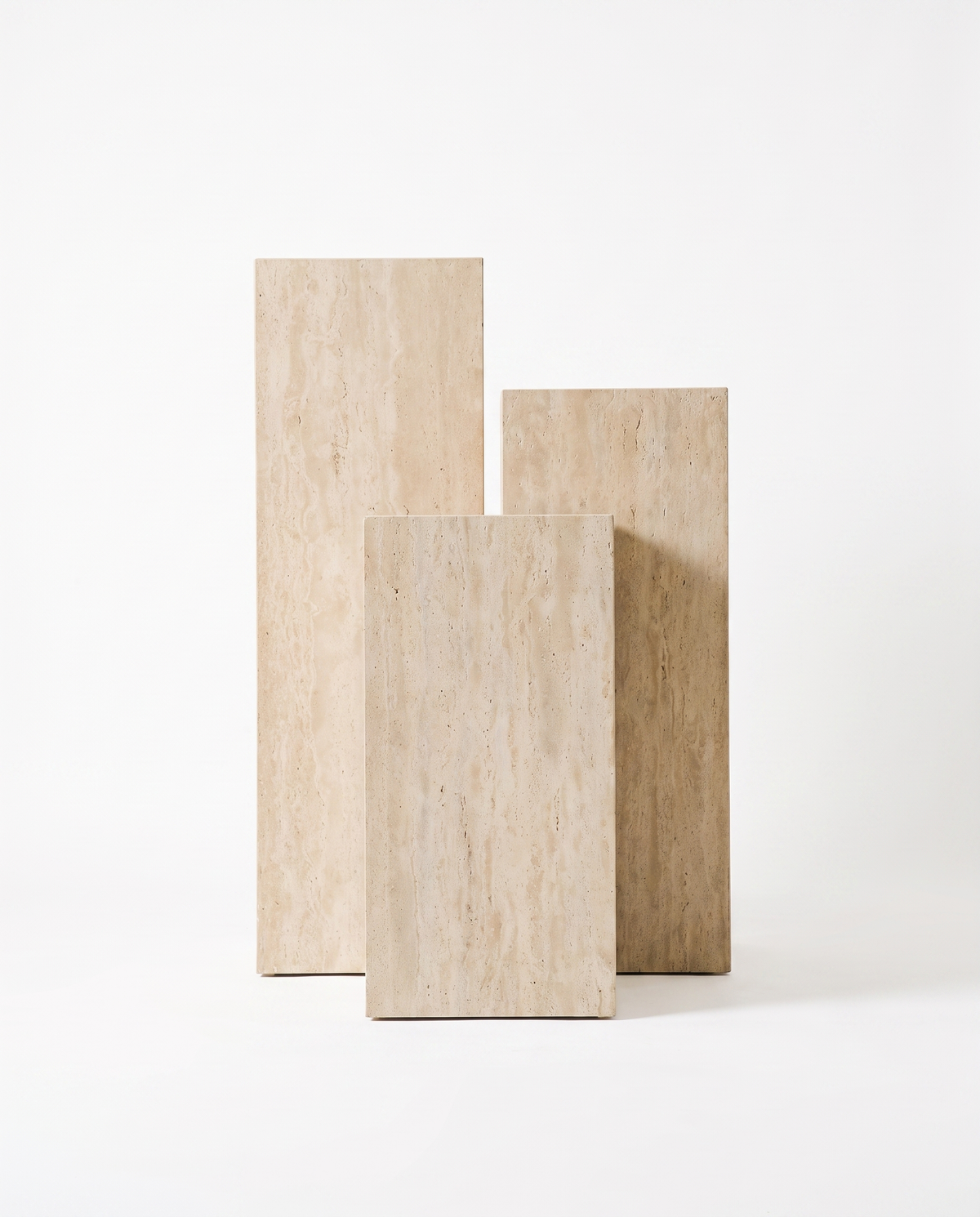The Monolith Trio Pedestals - Beige