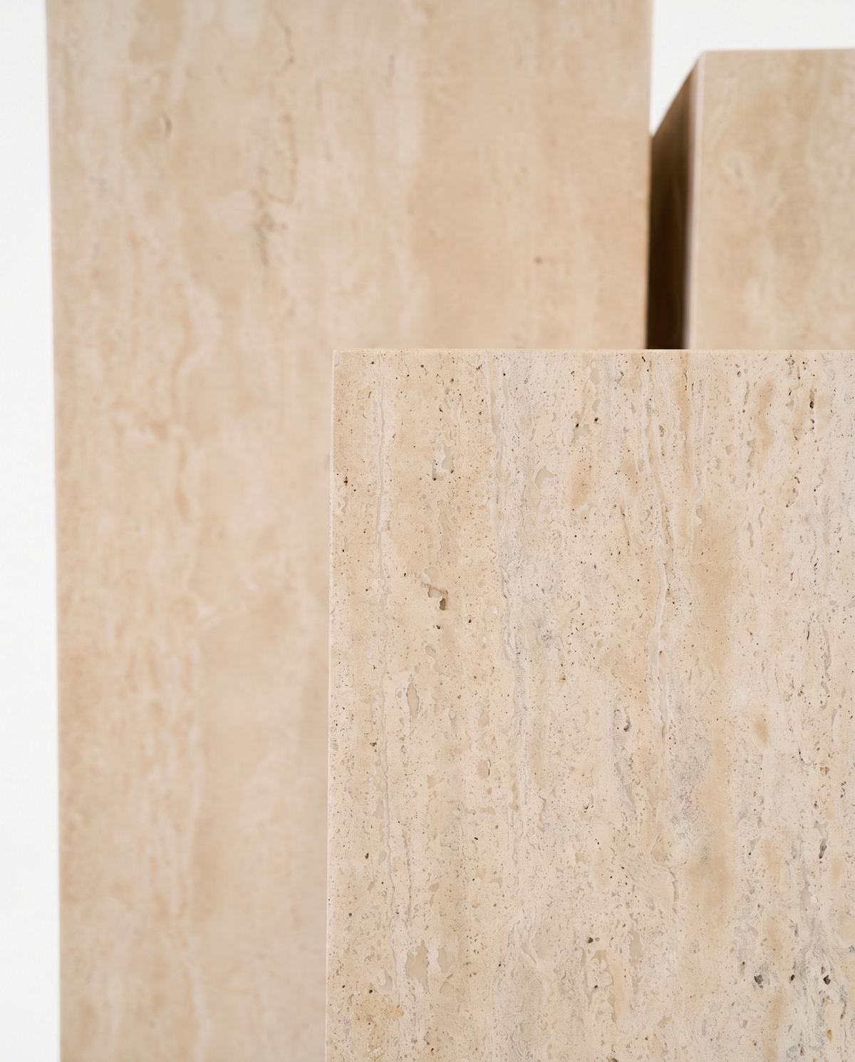 The Monolith Trio Pedestals - Beige