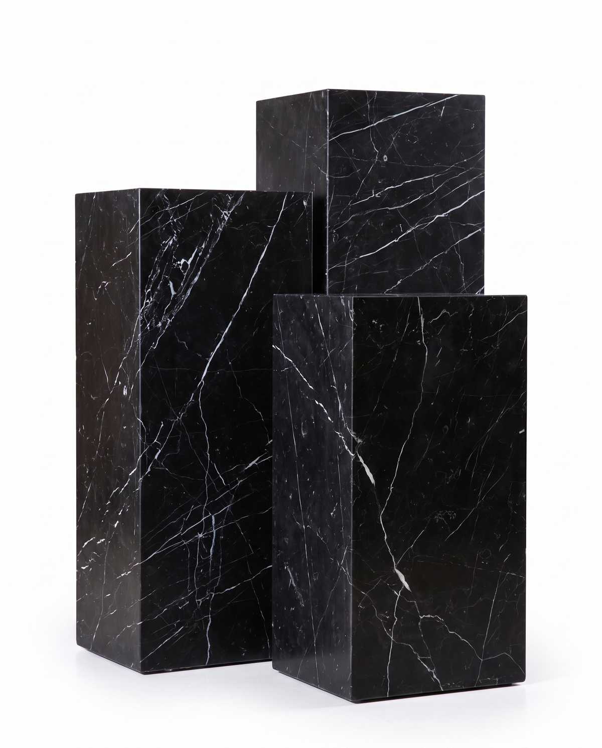 The Monolith Trio Pedestals - Black