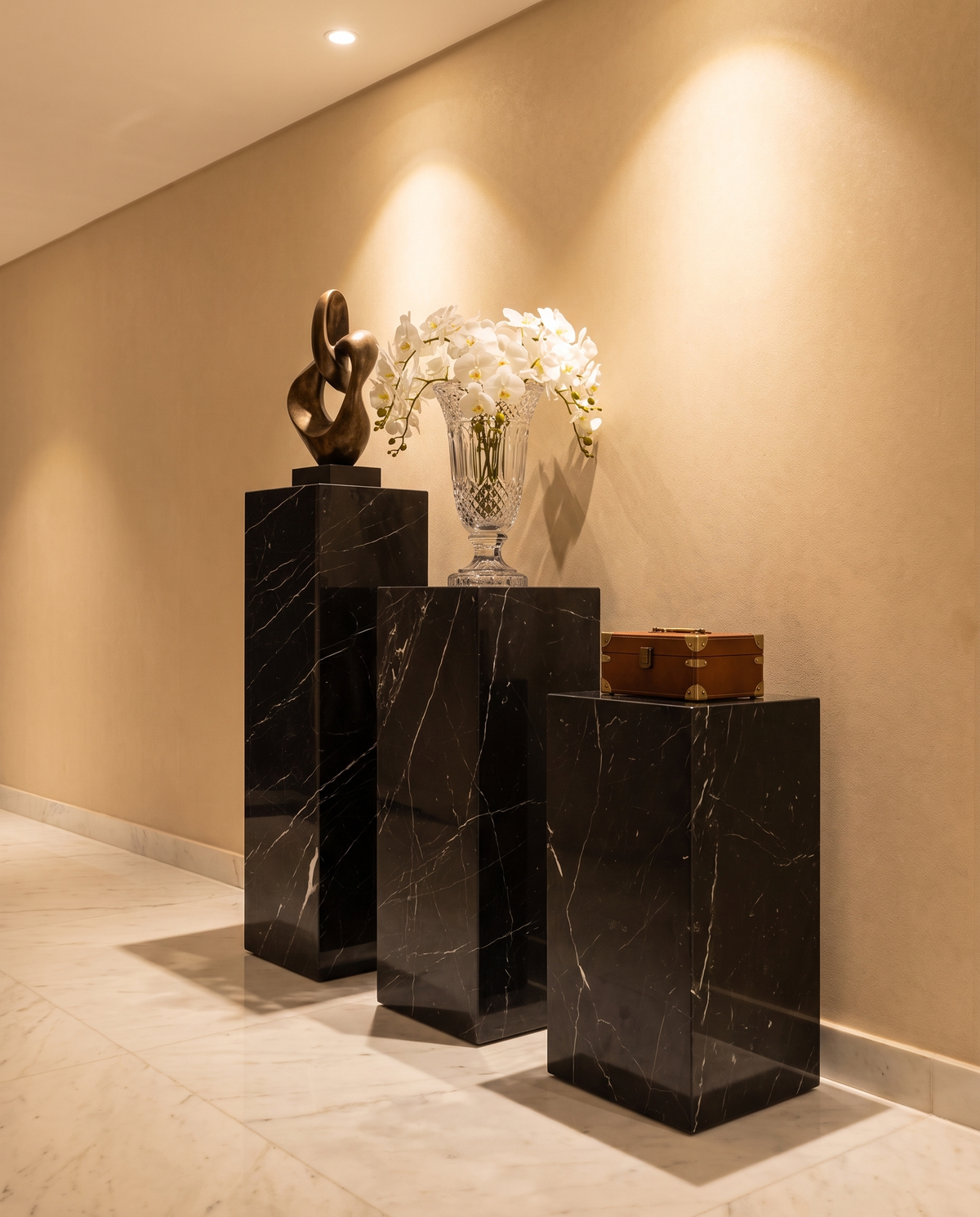 The Monolith Trio Pedestals - Black