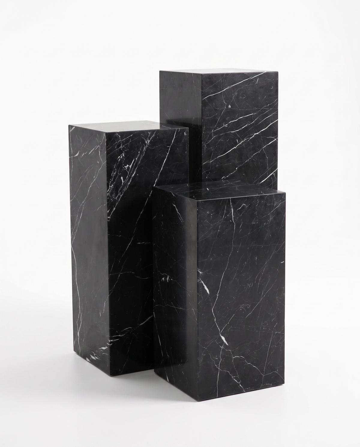 The Monolith Trio Pedestals - Black