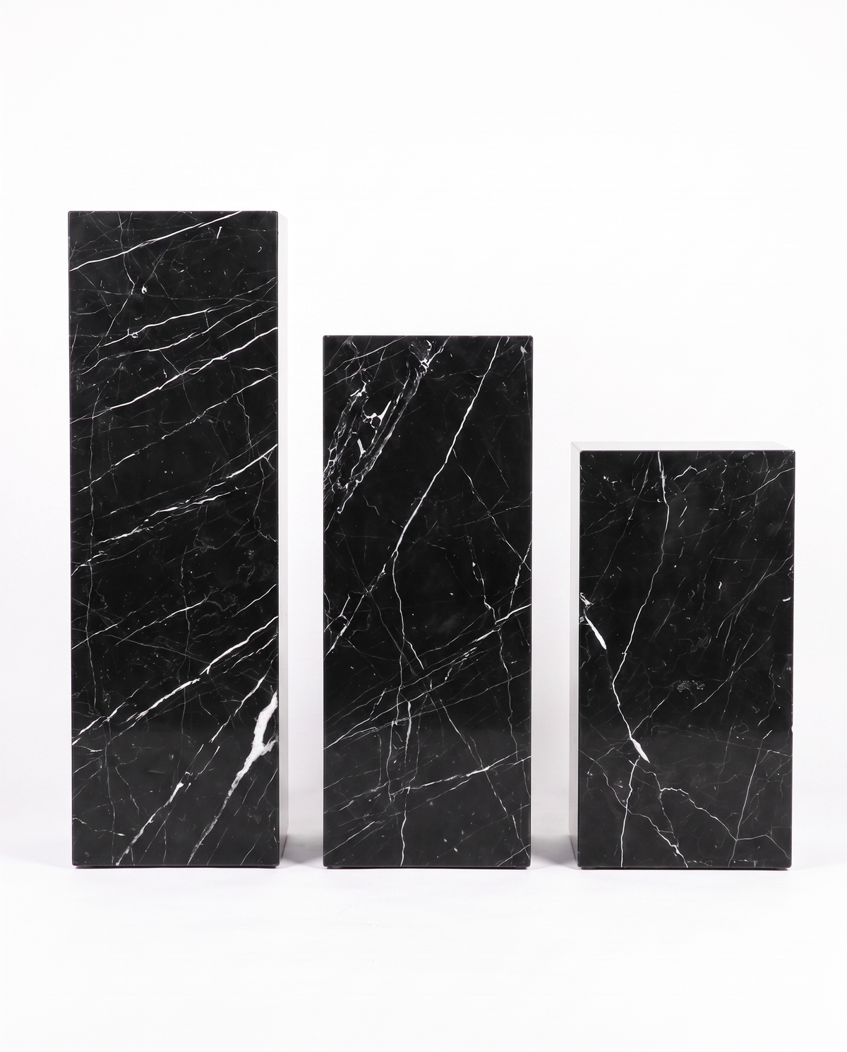 The Monolith Trio Pedestals - Black