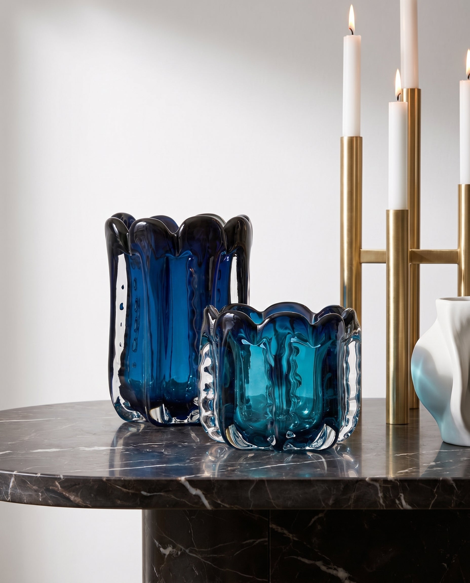 Albaro Navy Blue Crystal Decor Set