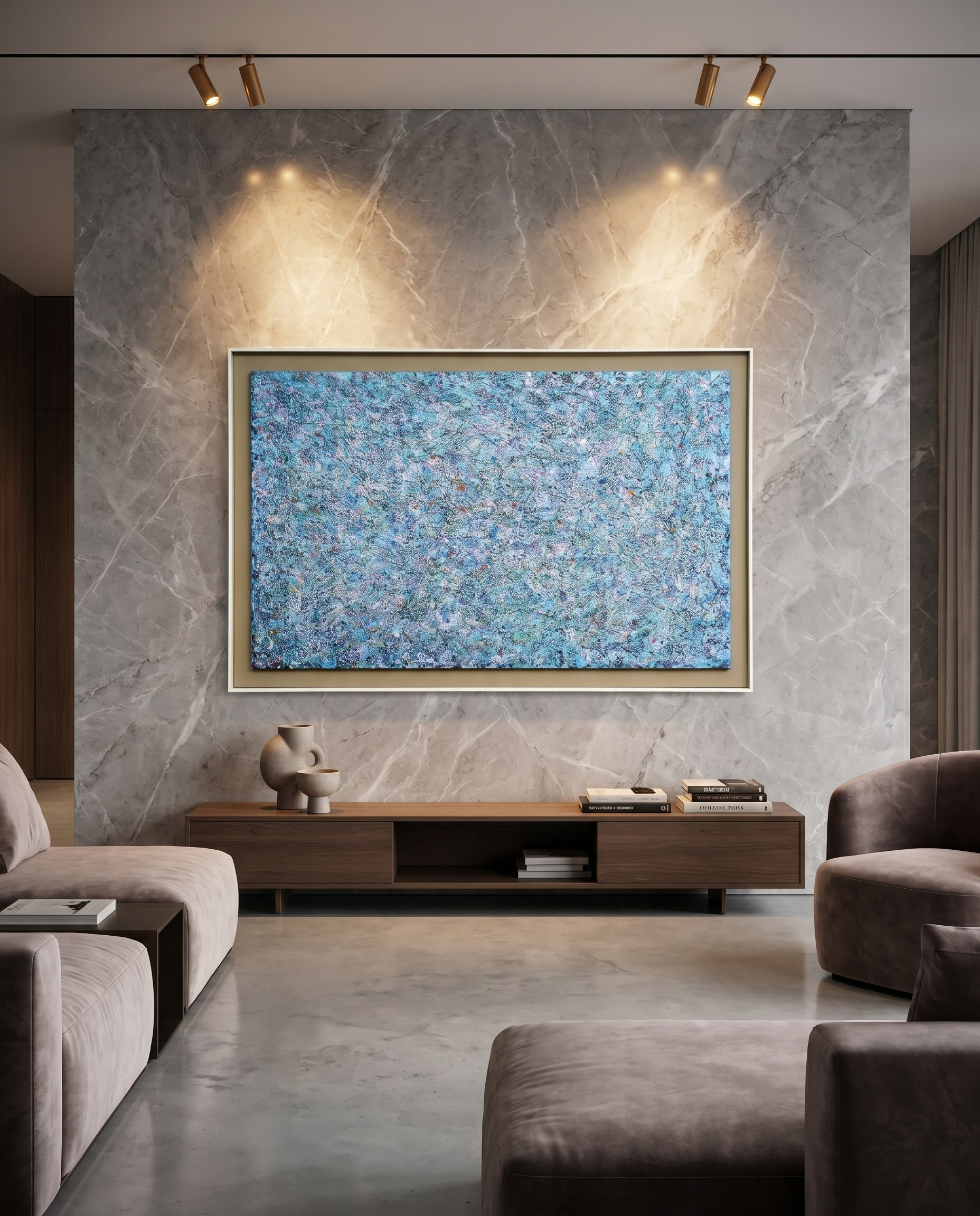 Nova Essence - Blue Textured Wallart