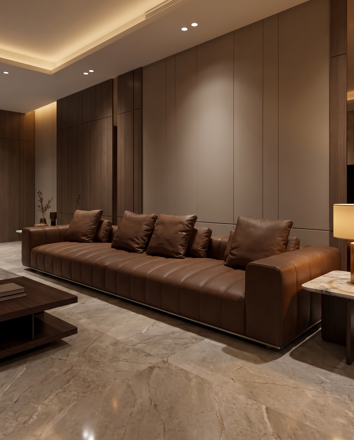 Piano Grande Brown Sofa