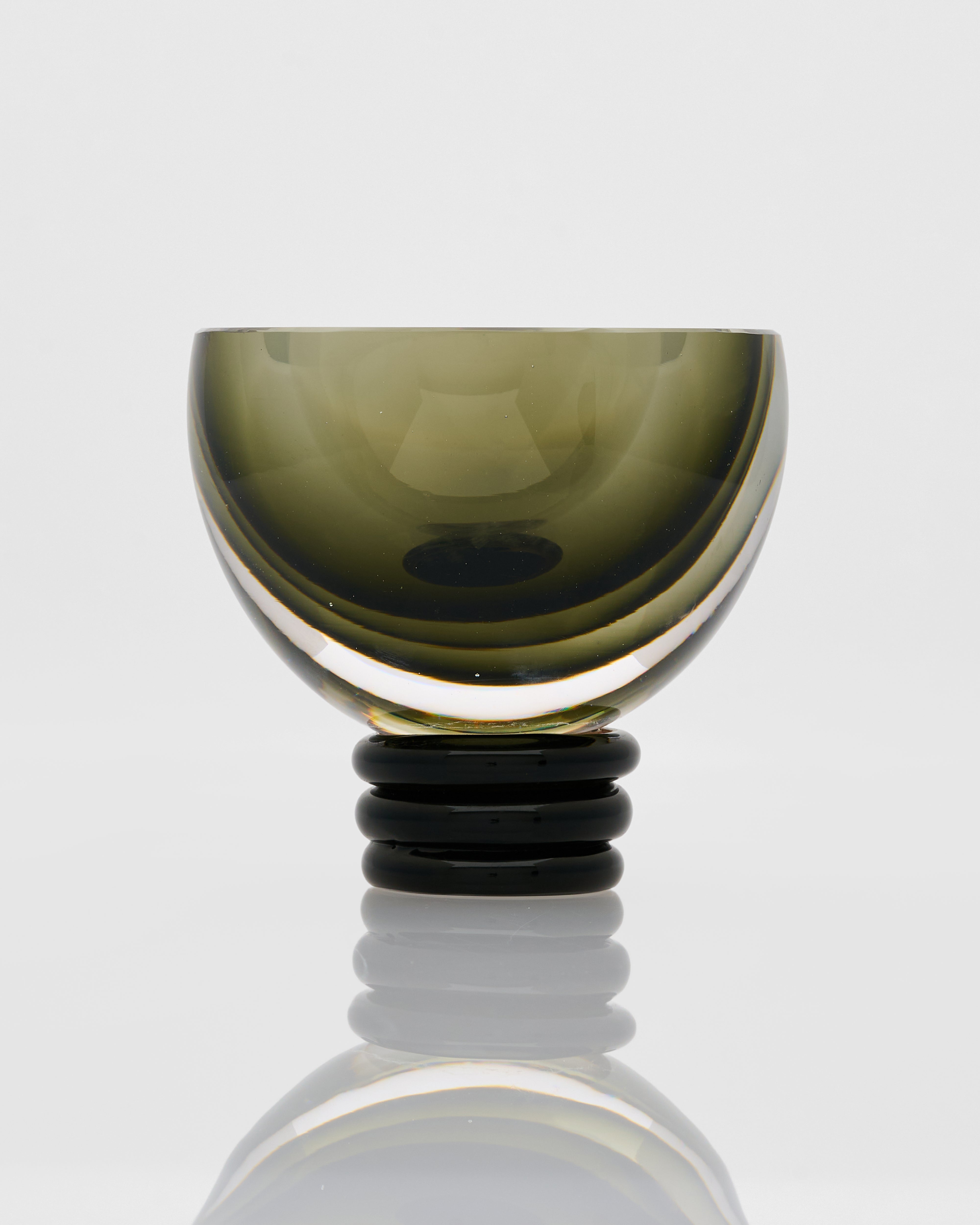 Contemporary Green Round Vase