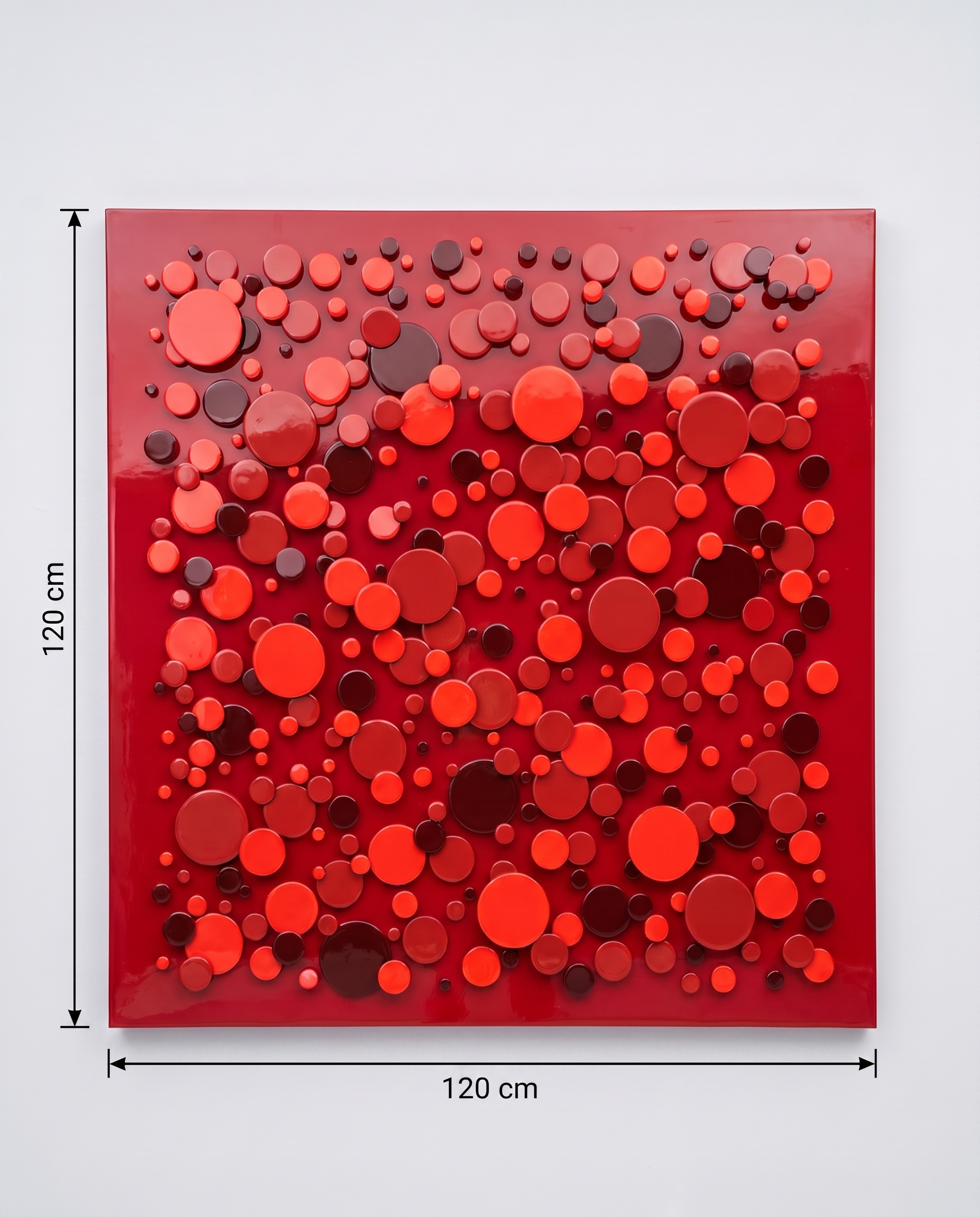 Crimson Constellation - Modern Wallart