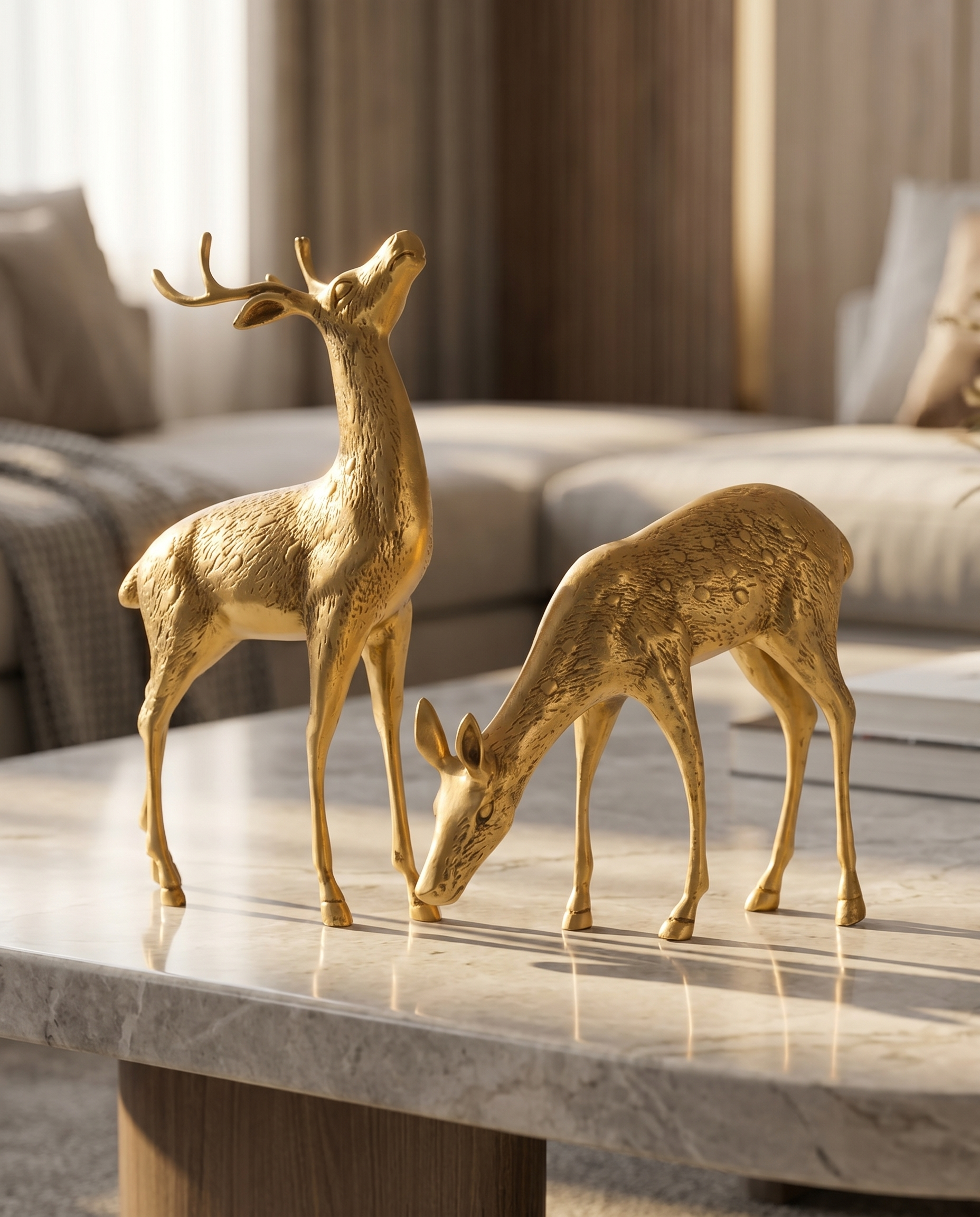 Golden Glade Textured Deer Set
