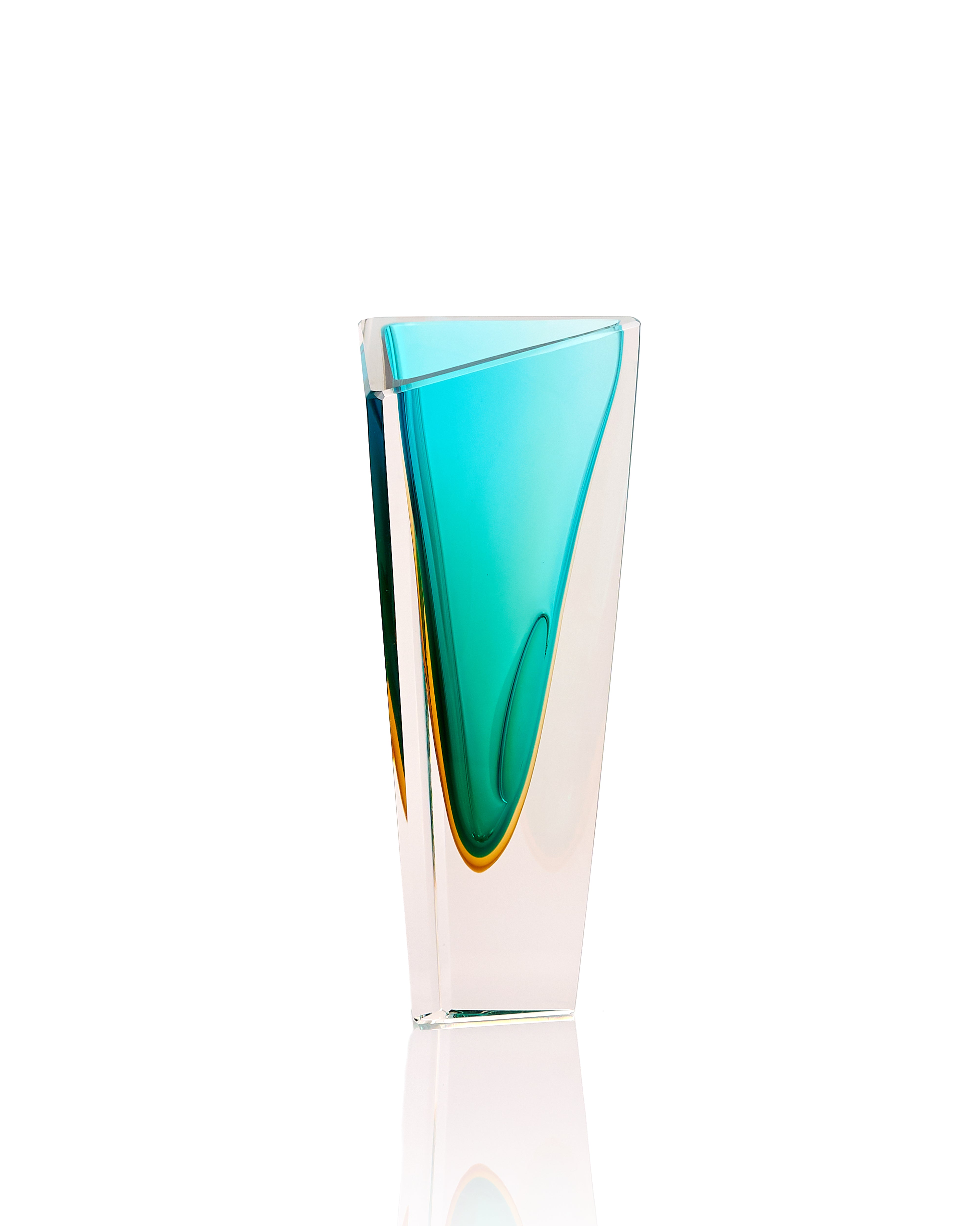 Willow Diamond Cut Crystal Vase