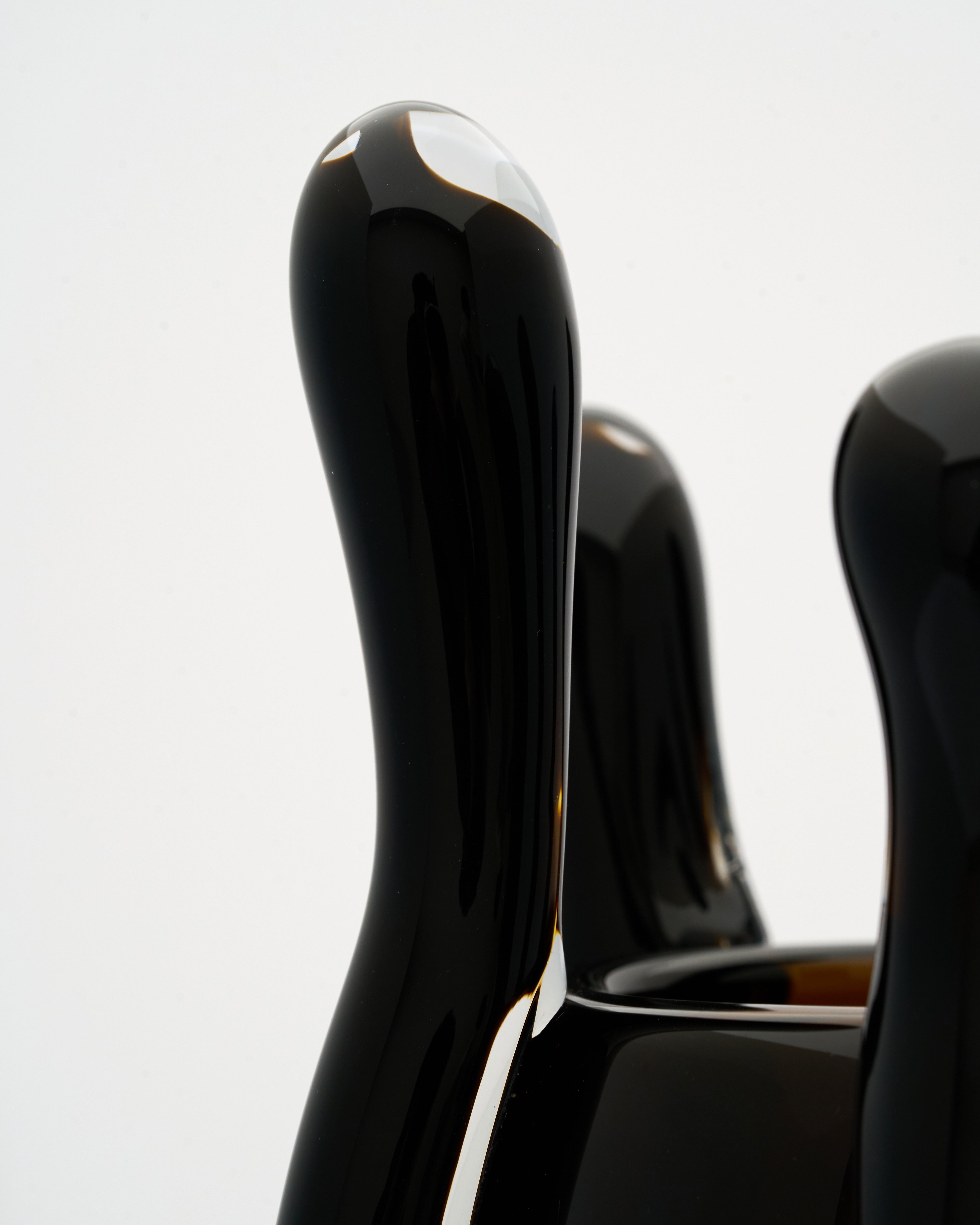 Close-up of Drop Tail Modern Vase highlighting premium glaze texture and artistic design